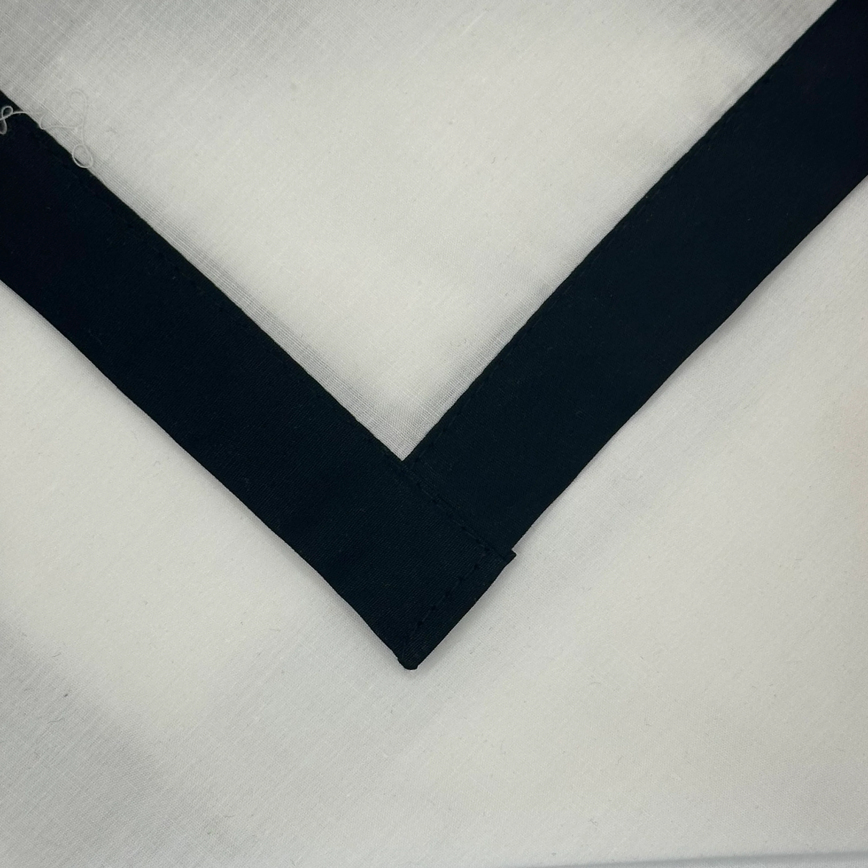 Child Necker with Trim - White / Black