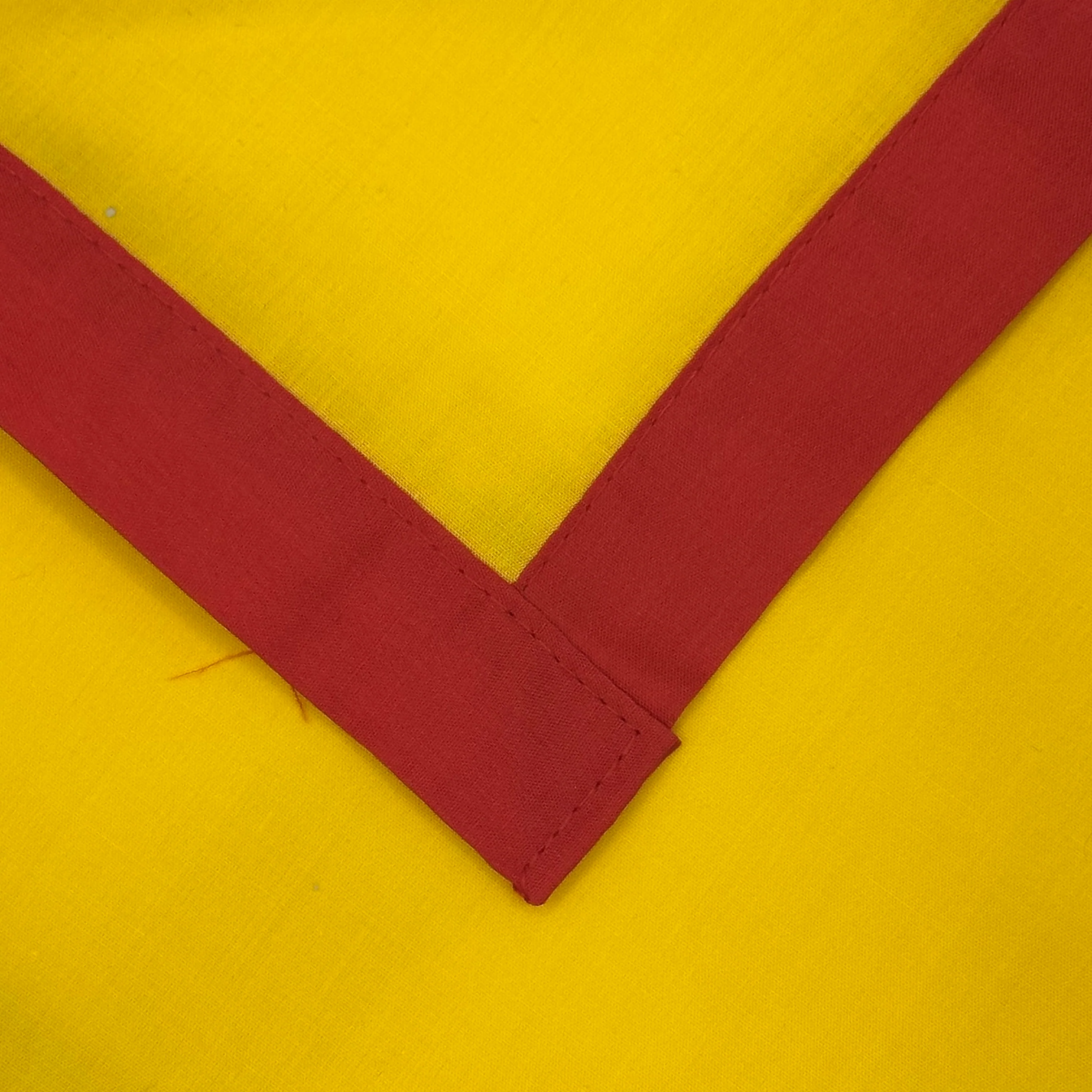 Adult Necker with Trim - Lemon / Scarlet