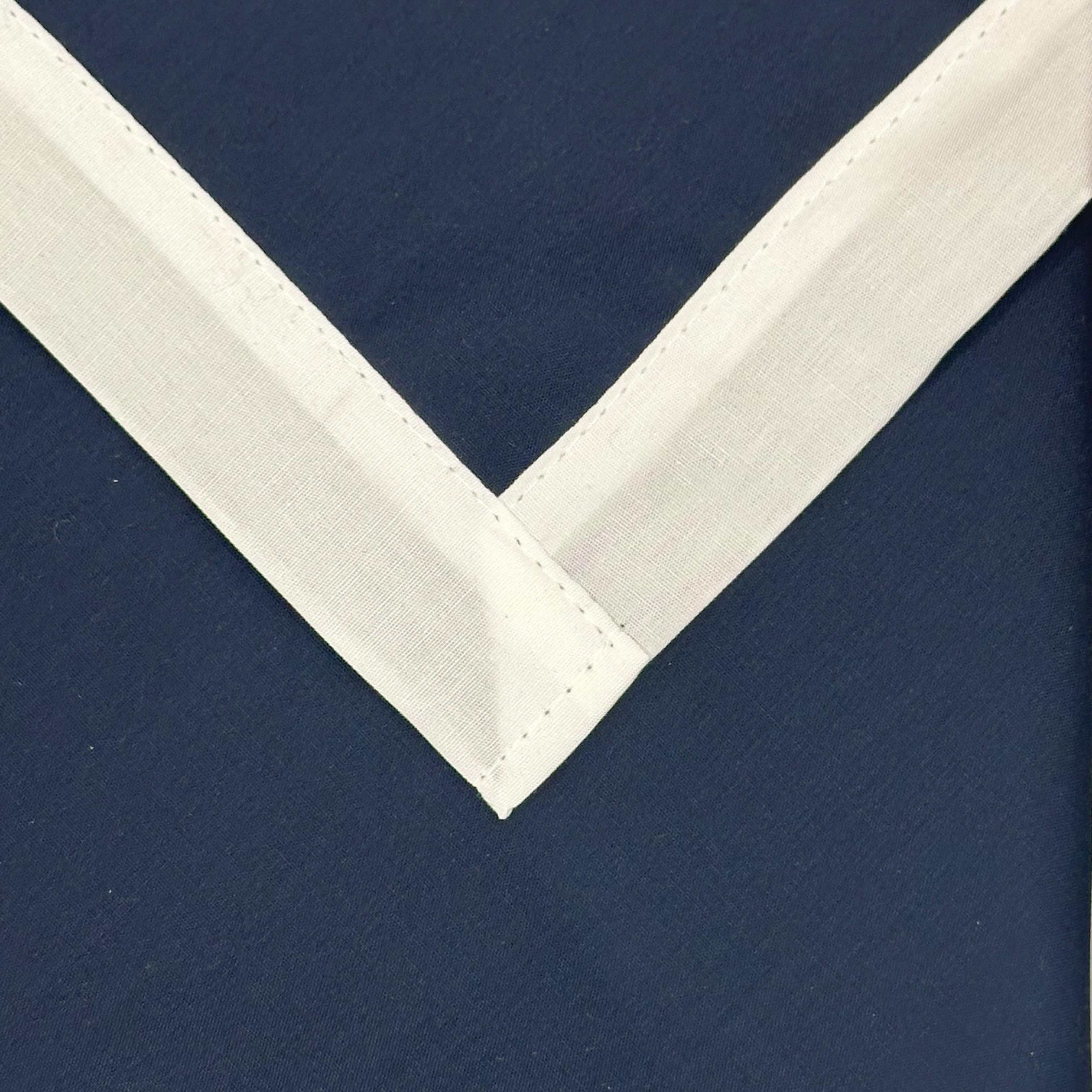 Adult Necker with Trim - Navy / White