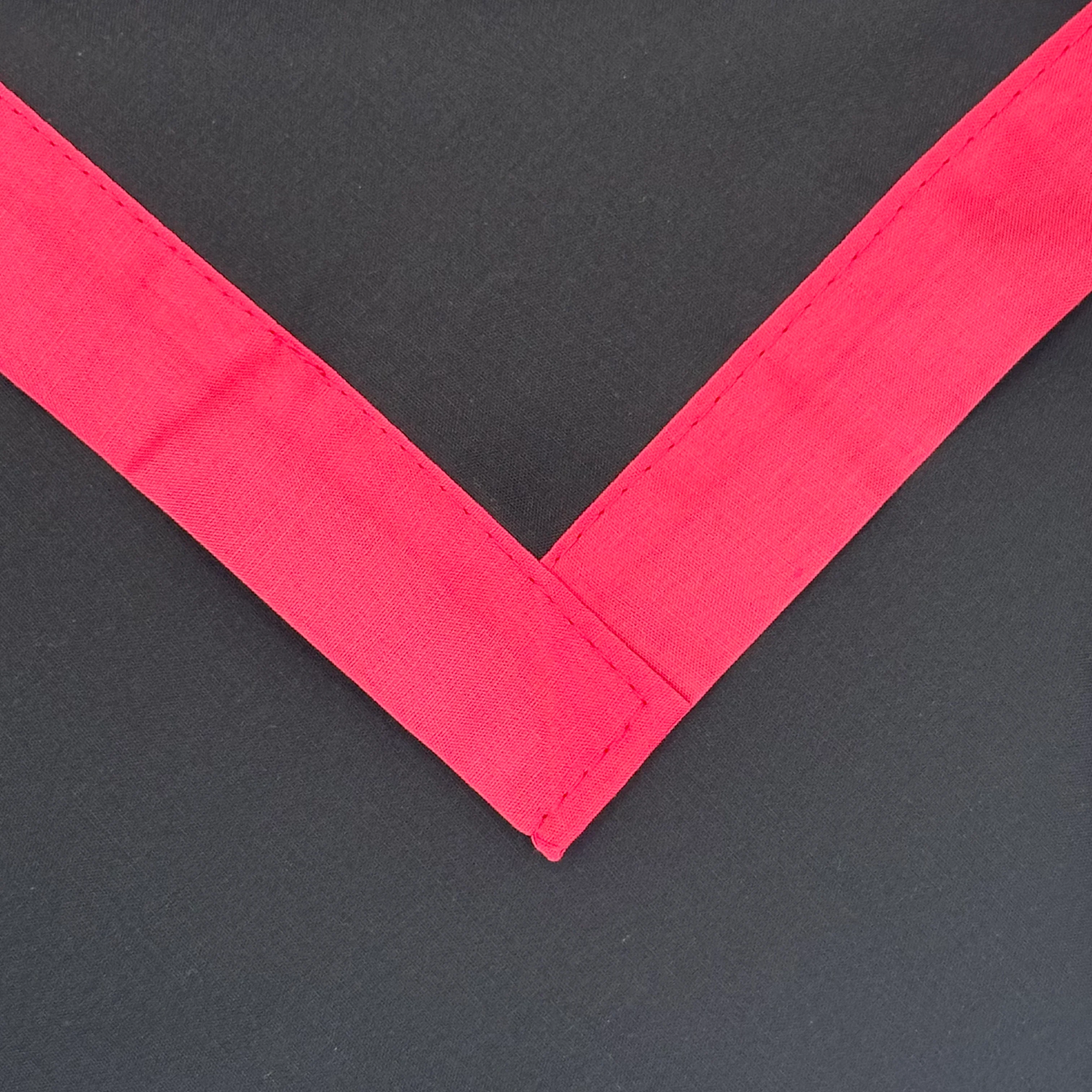 Adult Necker with Trim - Black / Cerise