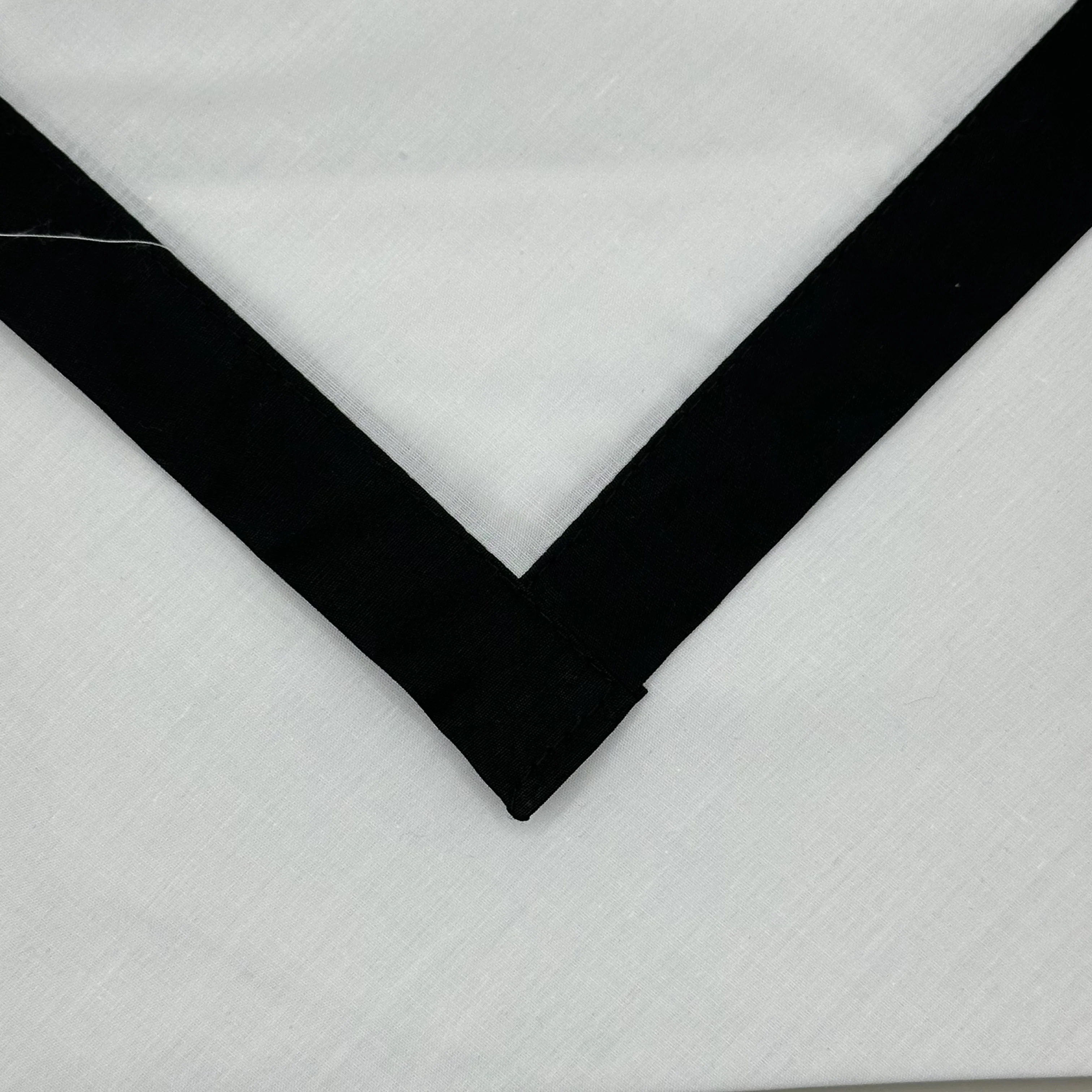 Adult Necker with Trim - White / Black