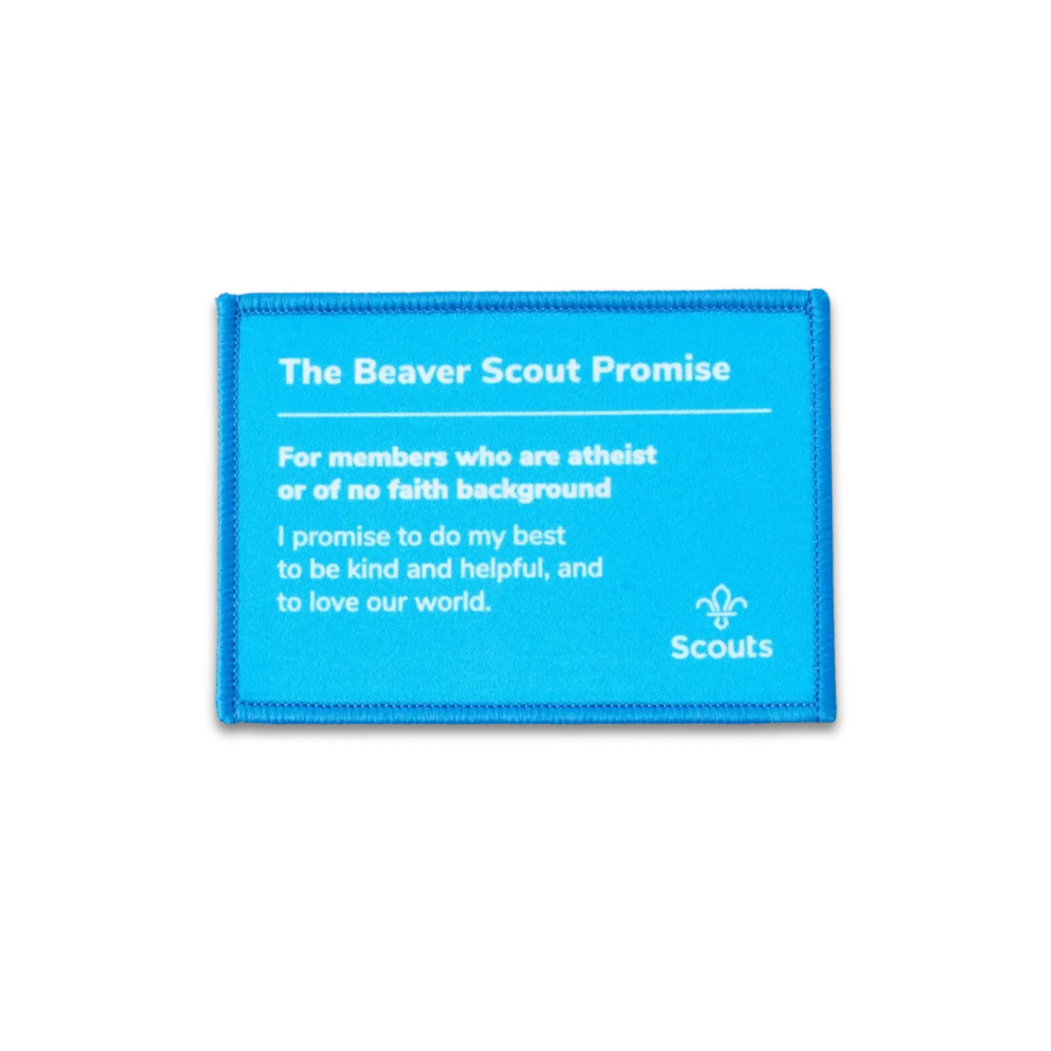Beavers Promise Blanket Badge - atheist or those of no faith