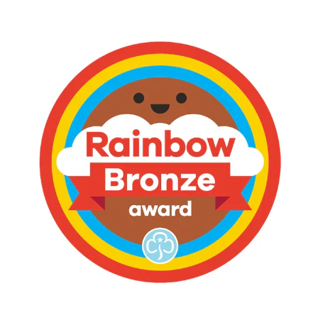 Bronze award - Rainbows woven badge