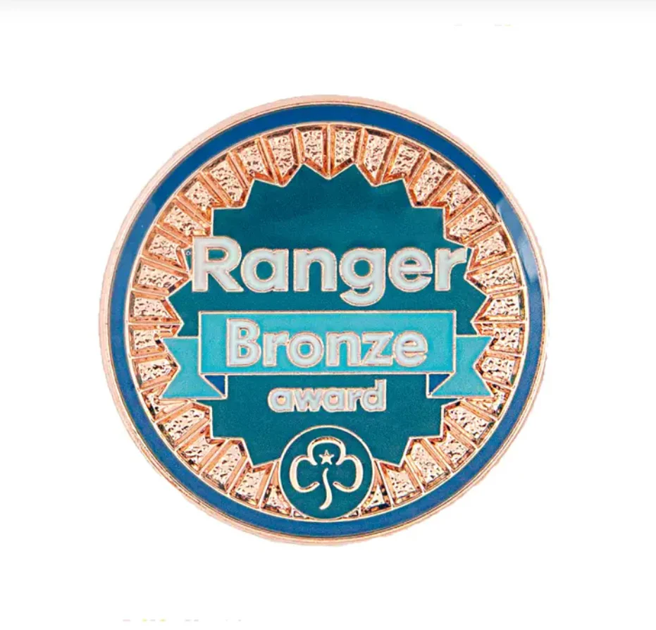 Bronze award - Rangers metal badge