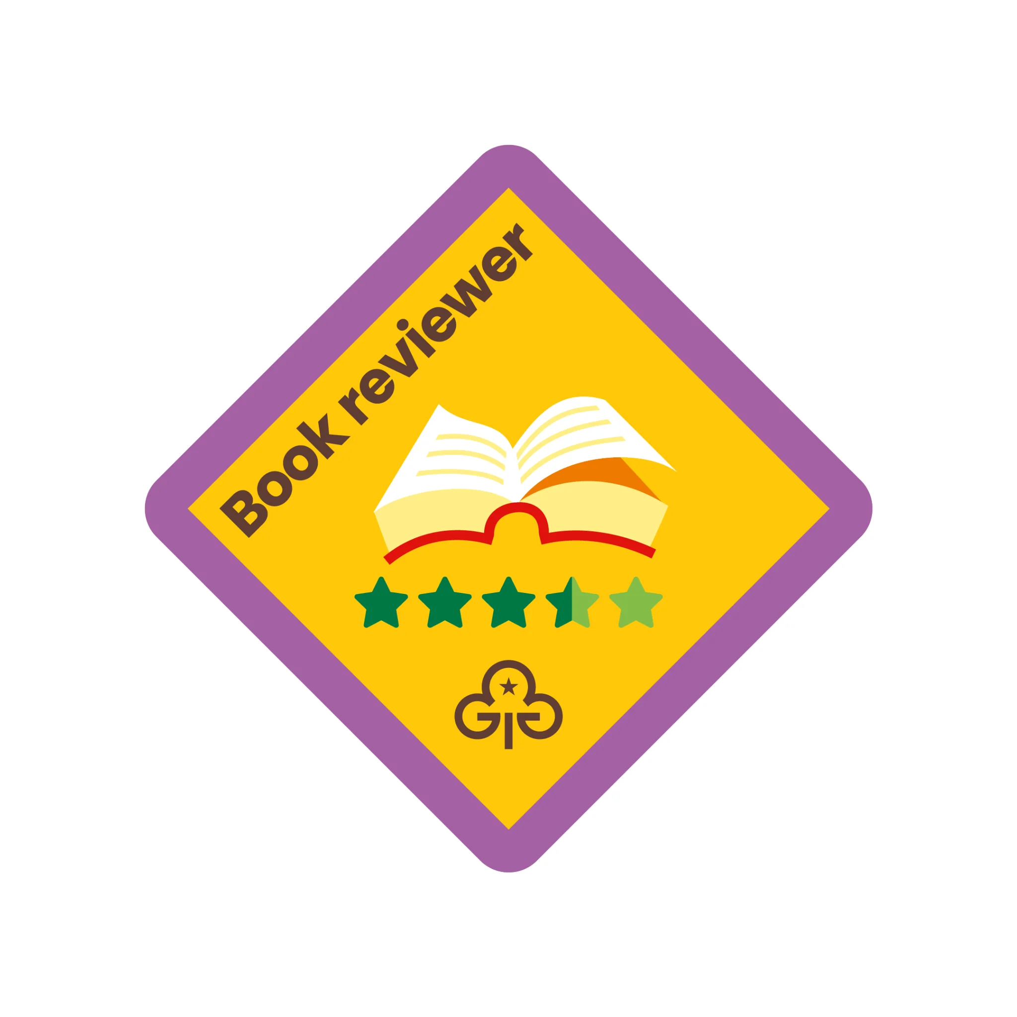 Brownies Book Reviewer woven badge