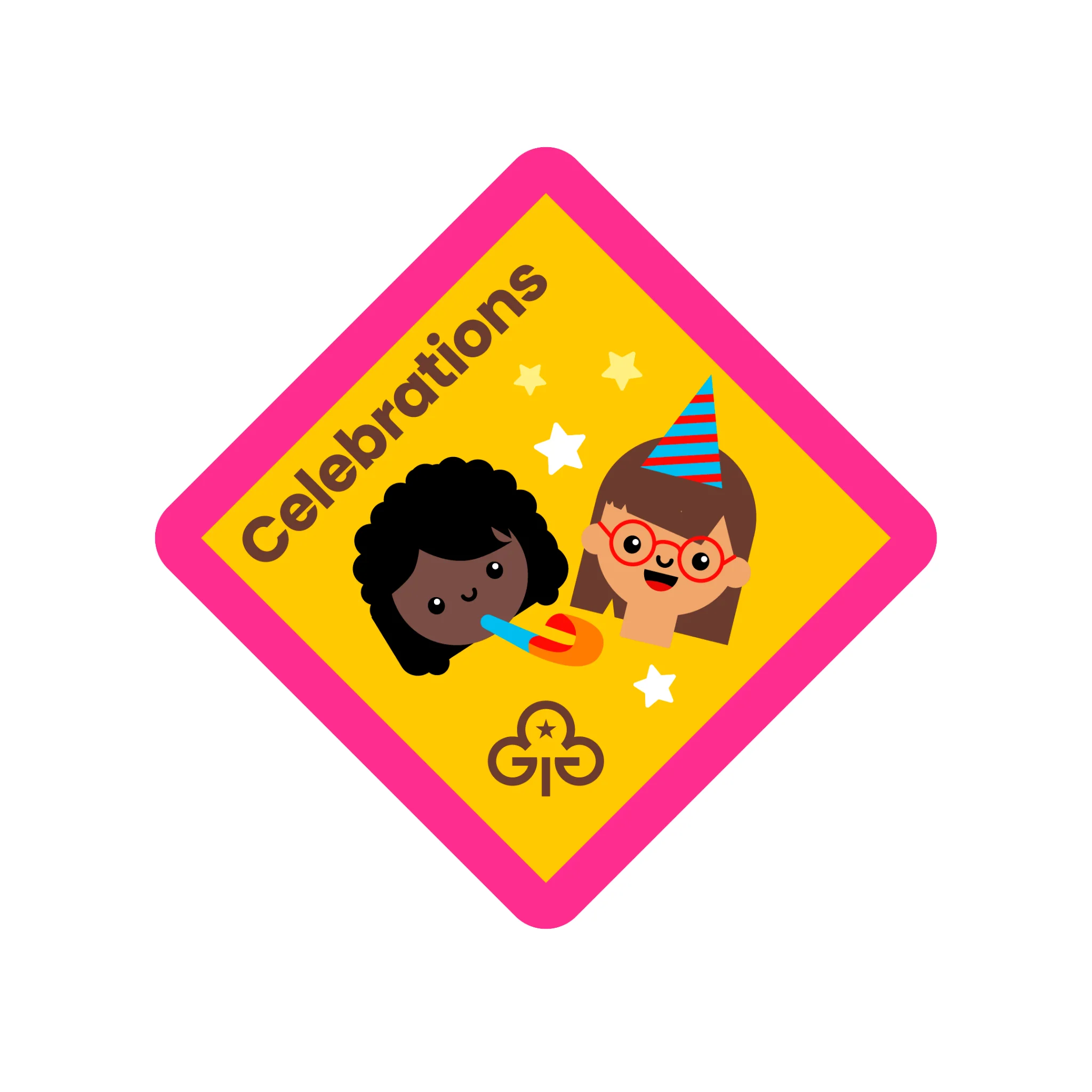 Brownies Celebrations woven badge
