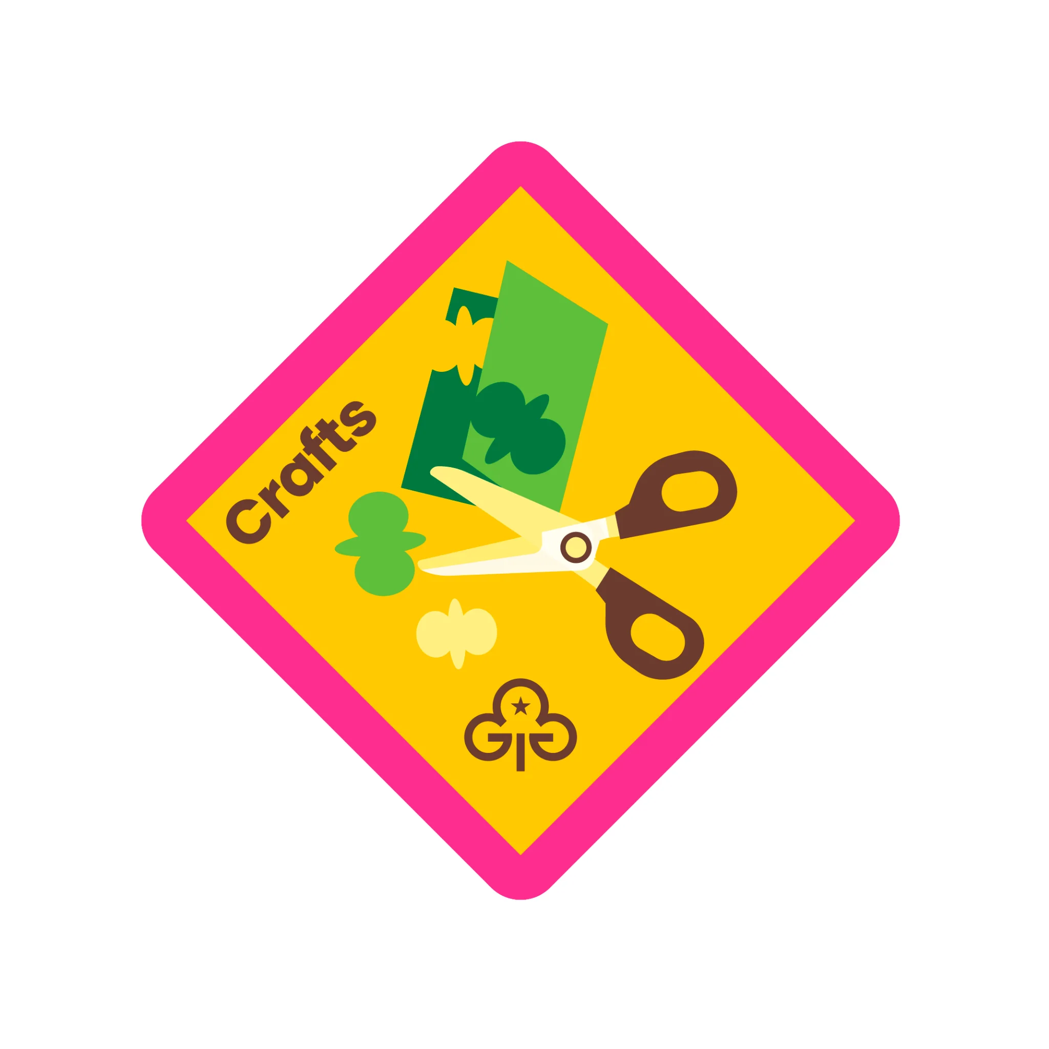 Brownies Crafts woven badge