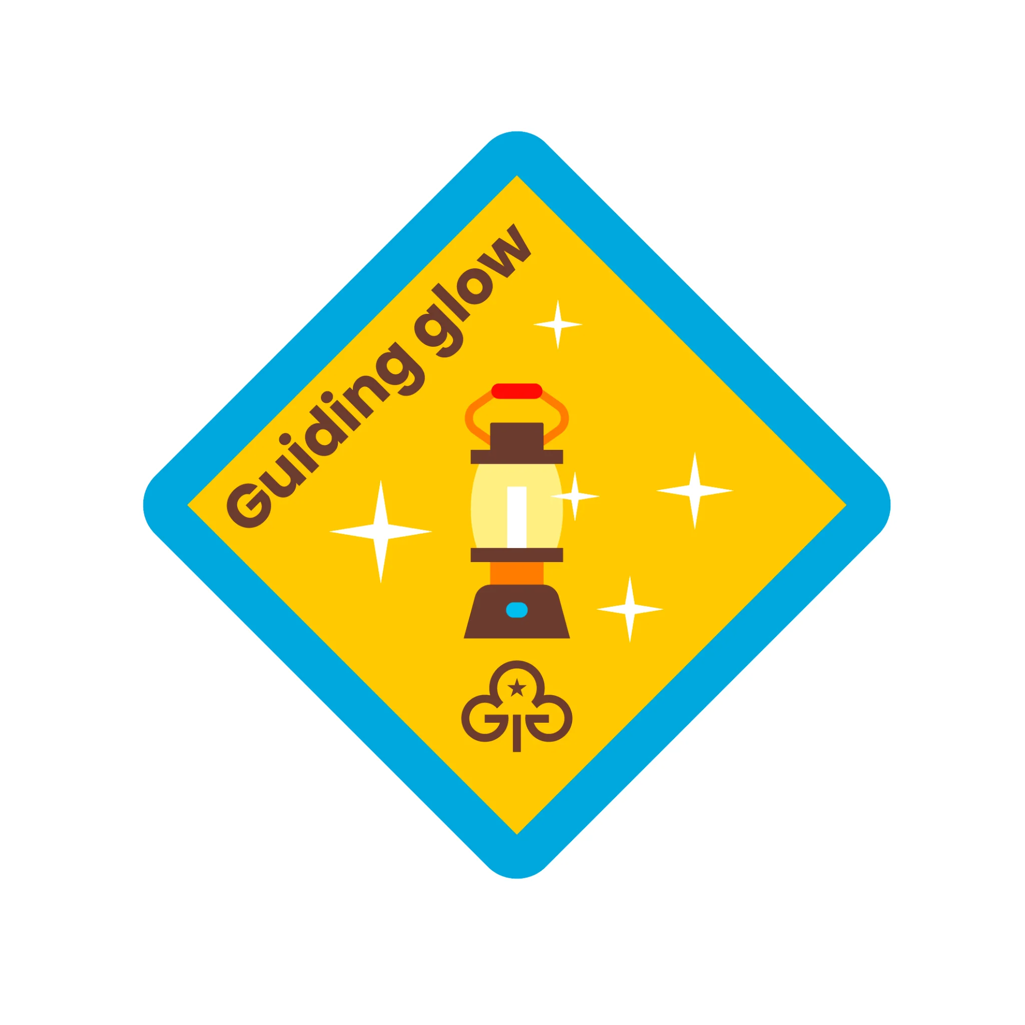Brownies Guiding Glow woven badge