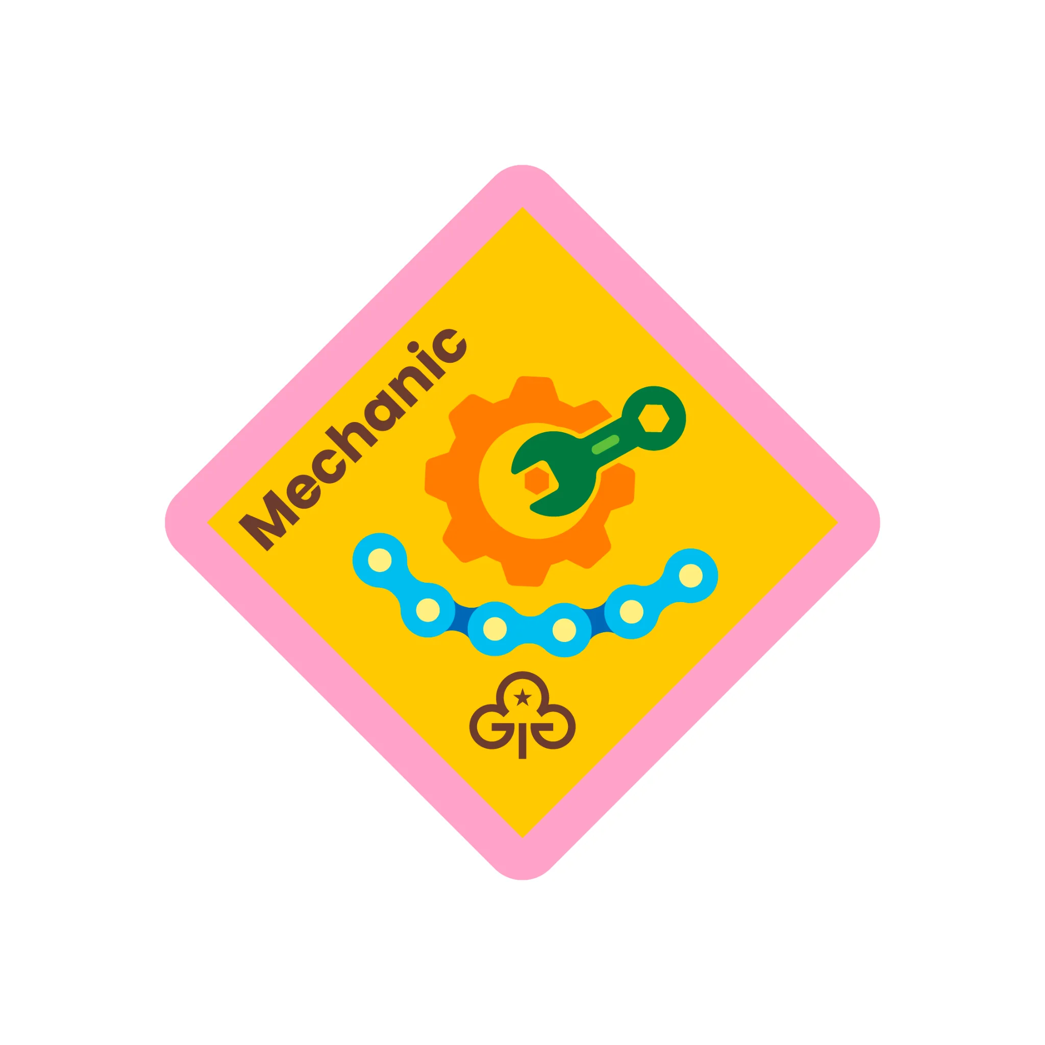 Brownies Mechanic woven badge