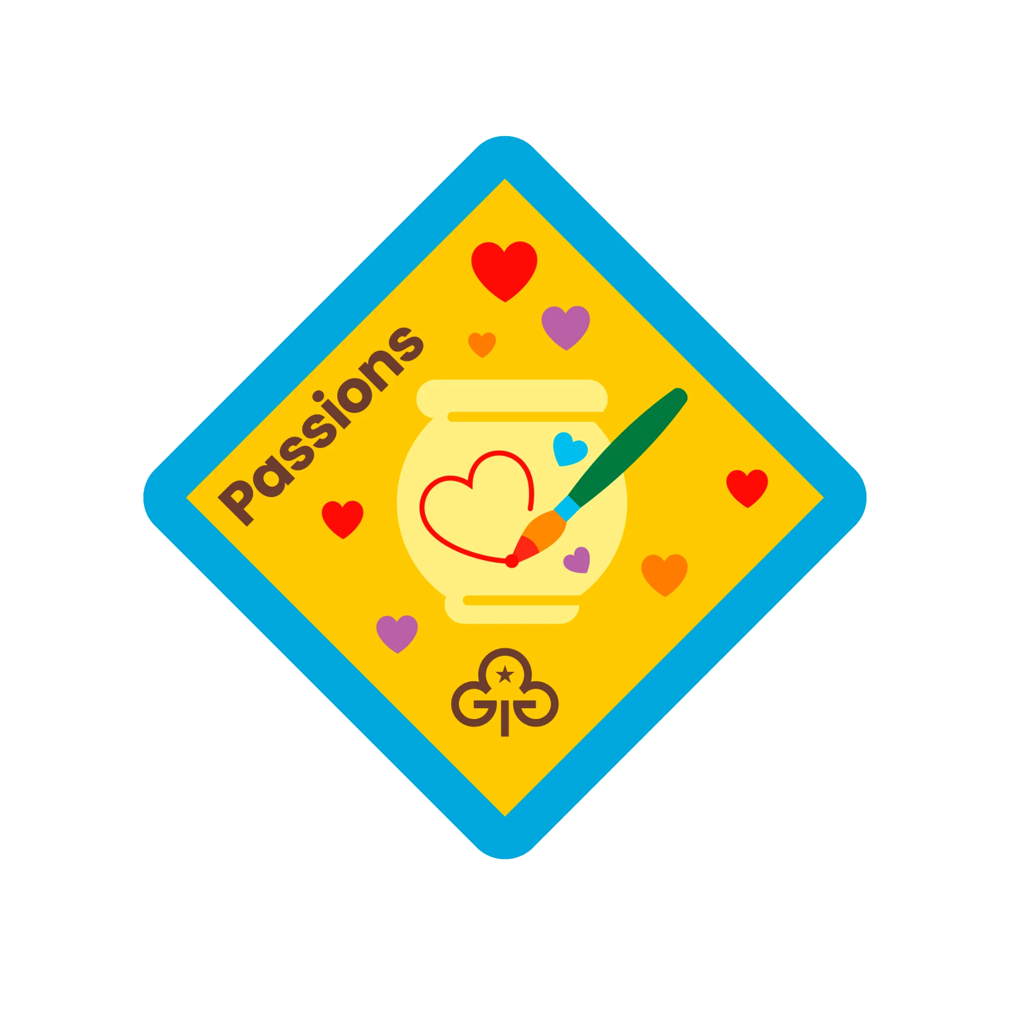 Brownies Passions woven badge