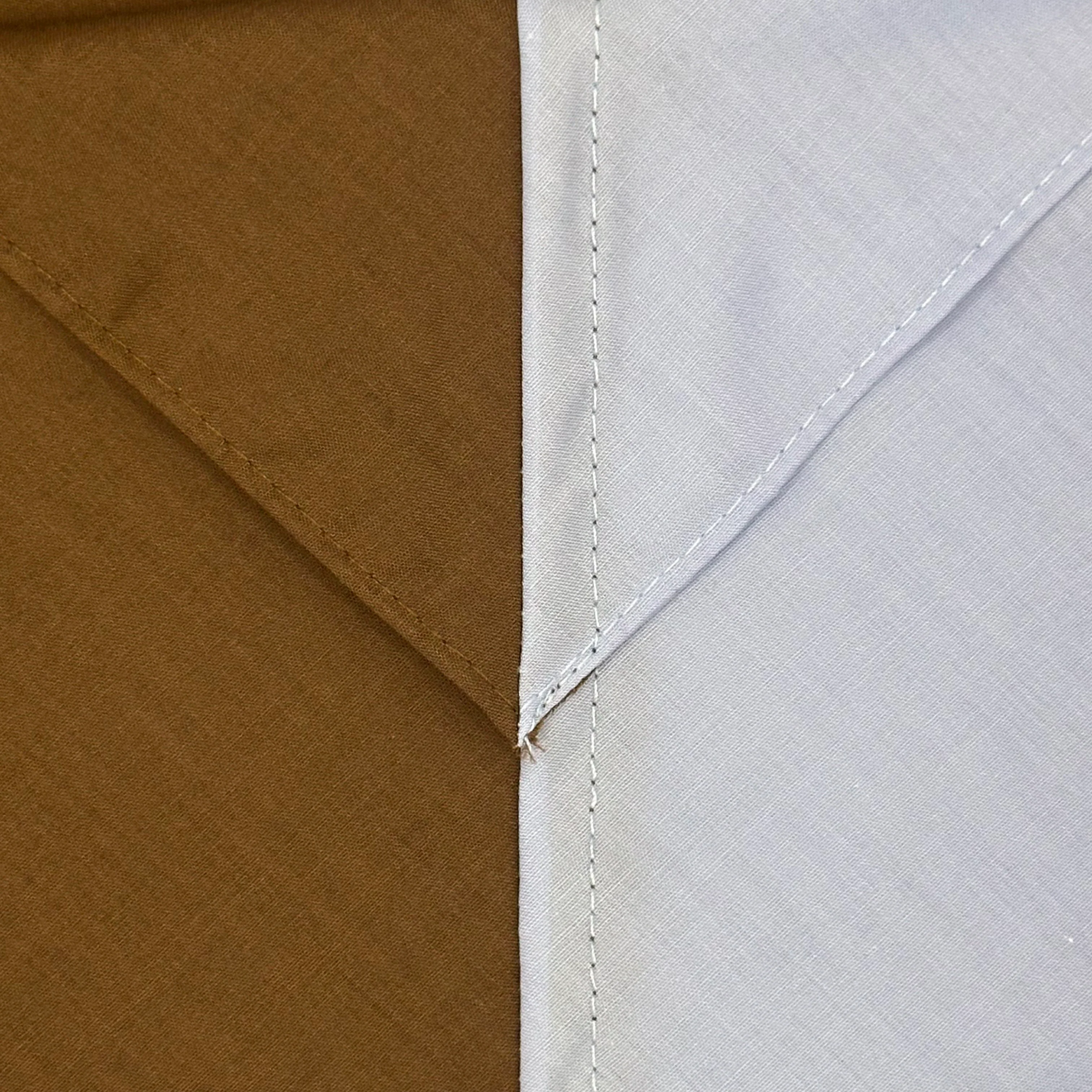Adult Necker Half and Half - Dark Brown / Sky
