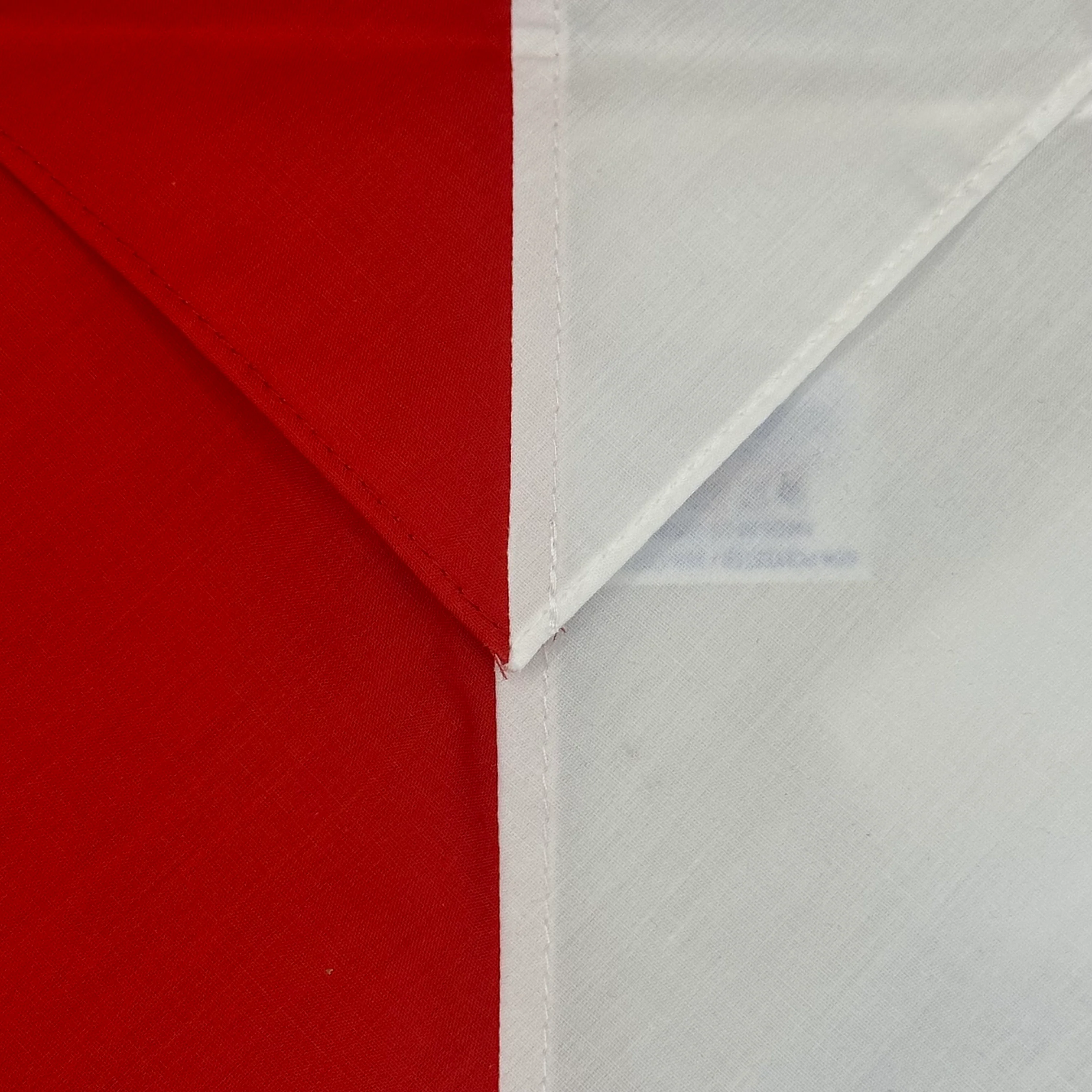 Child Necker Half and Half - Scarlet / White