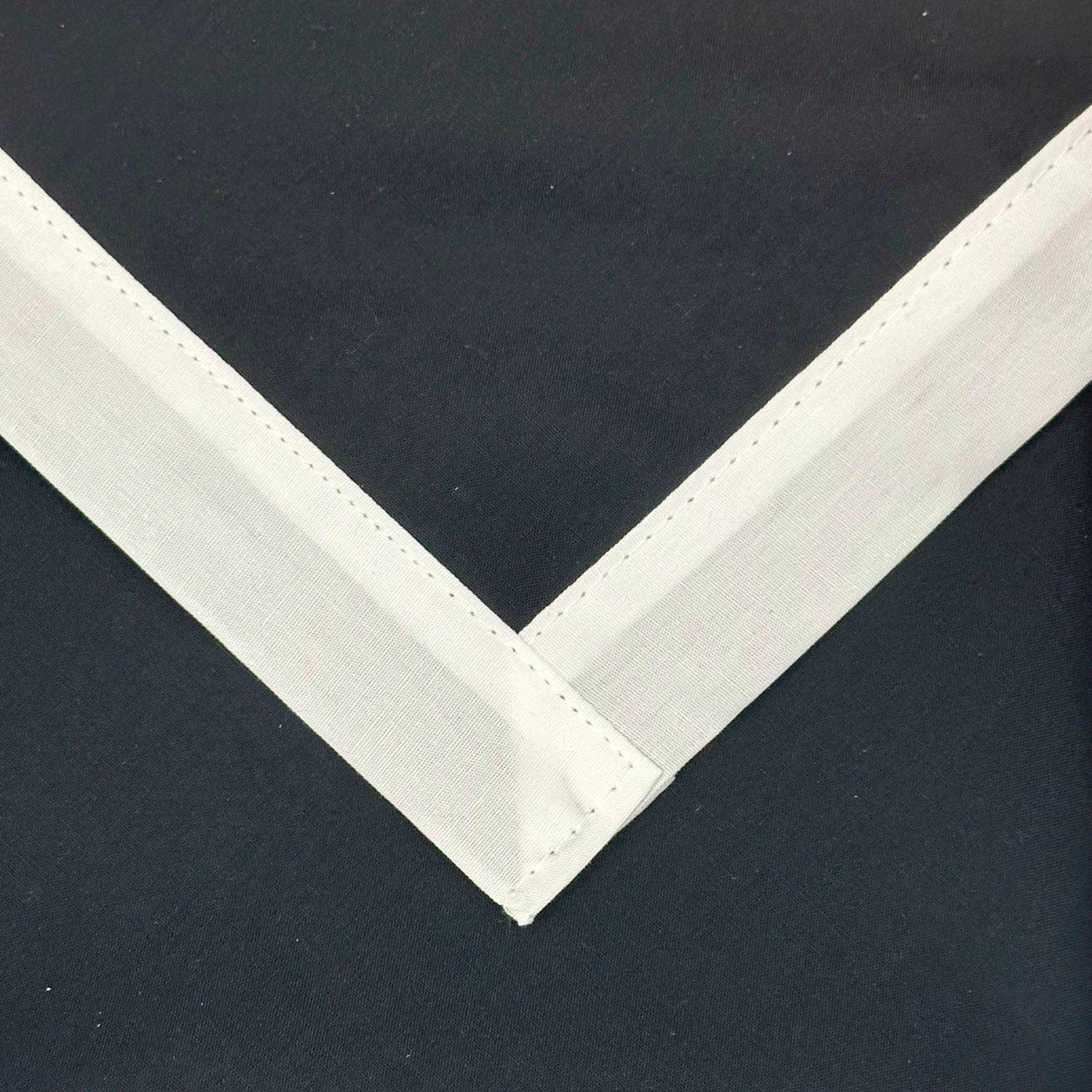 Adult Necker with Trim - Black / White