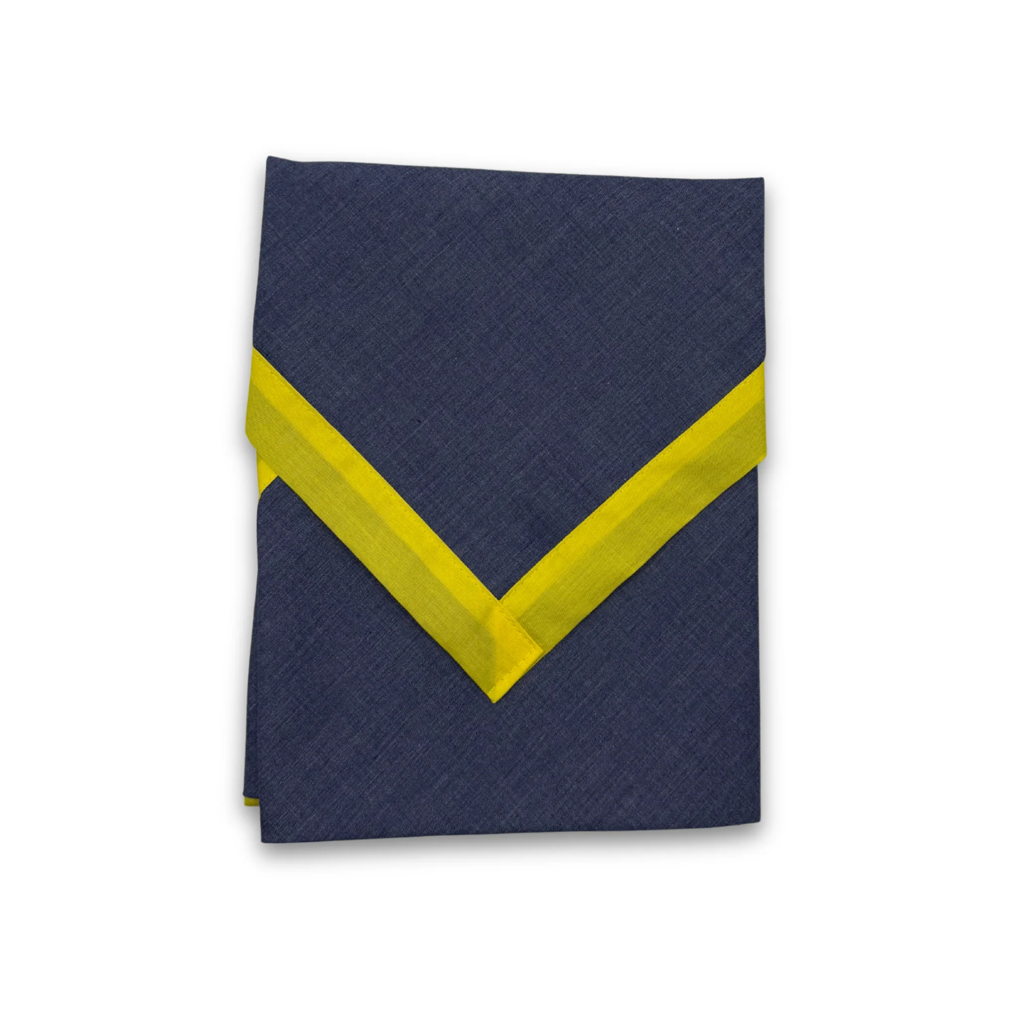 Child Necker with Trim - Denim Grey/Yellow