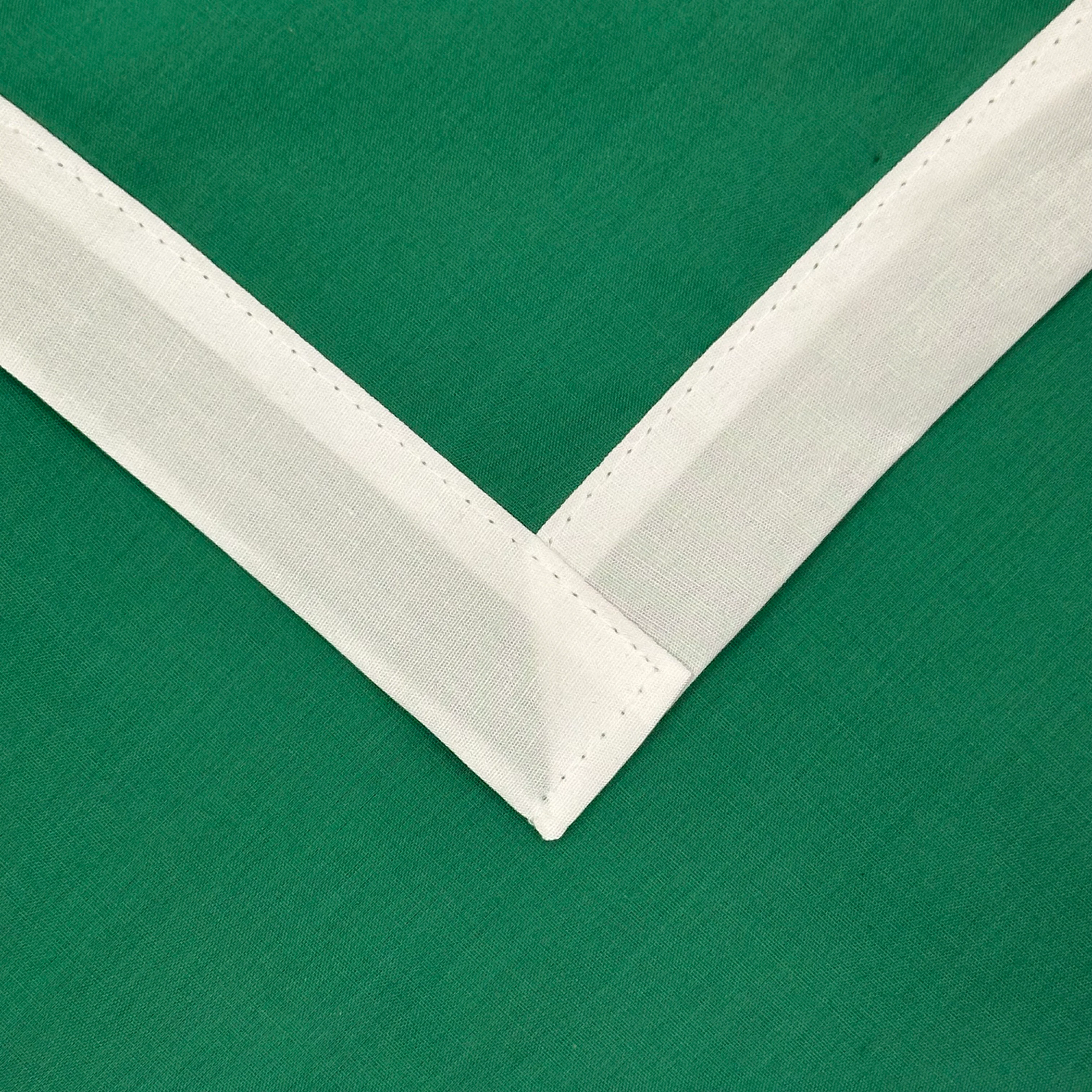 Adult Necker with Trim - Emerald / White