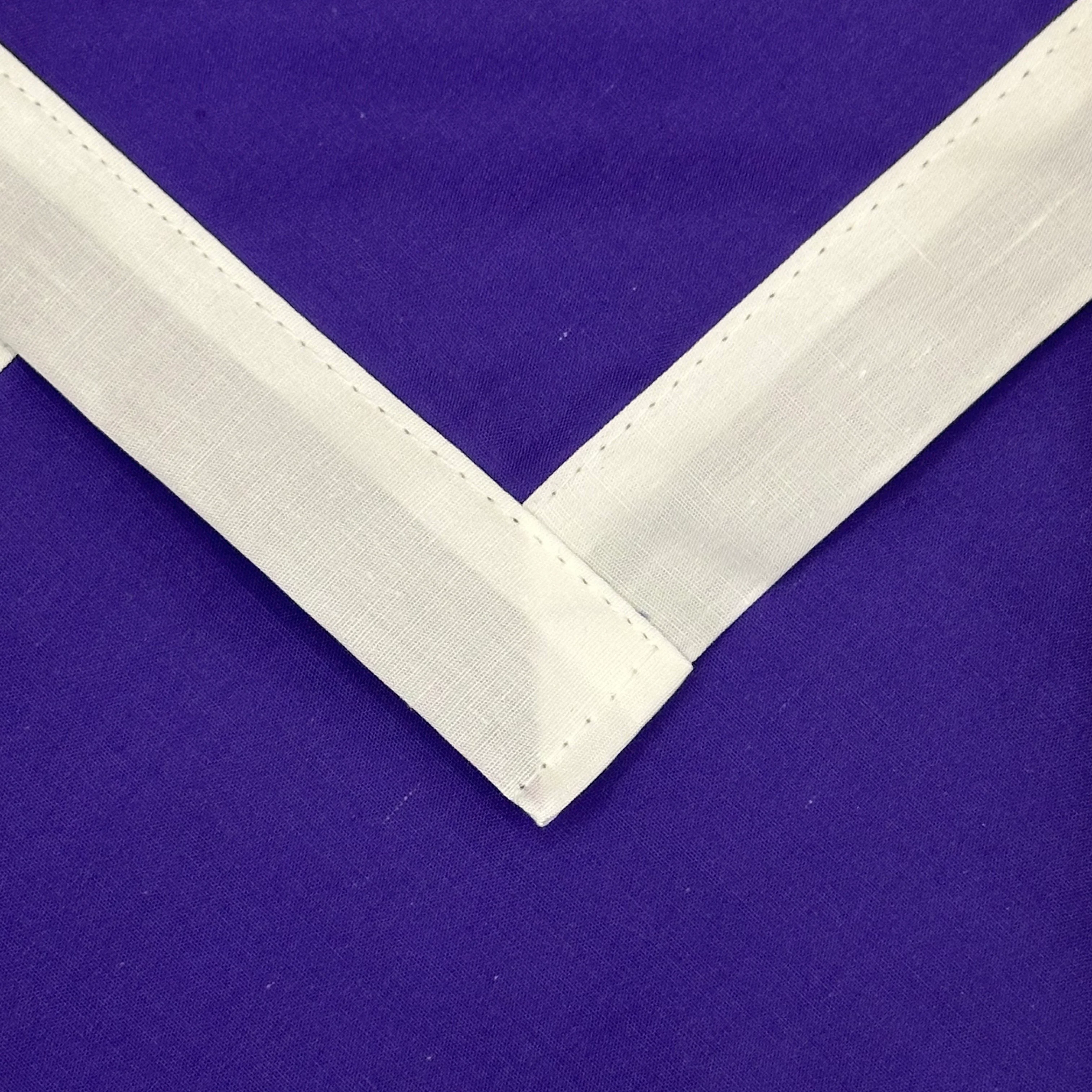 Child Necker with Trim - Purple / white