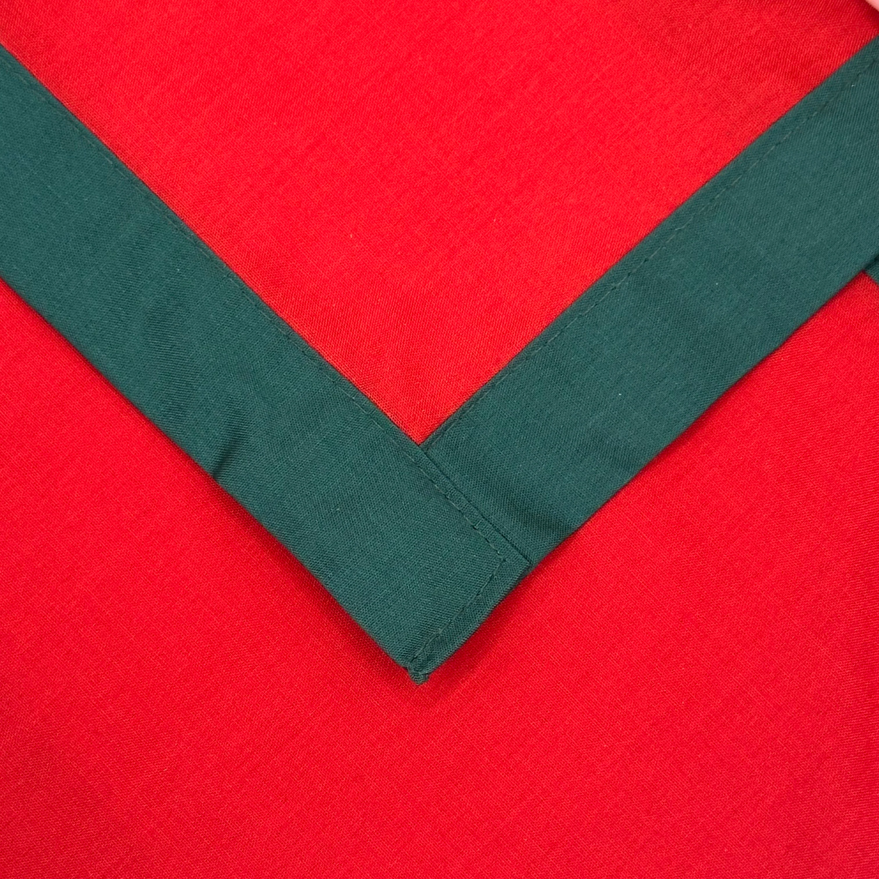 Adult Necker with Trim - Scarlet / Scout Green