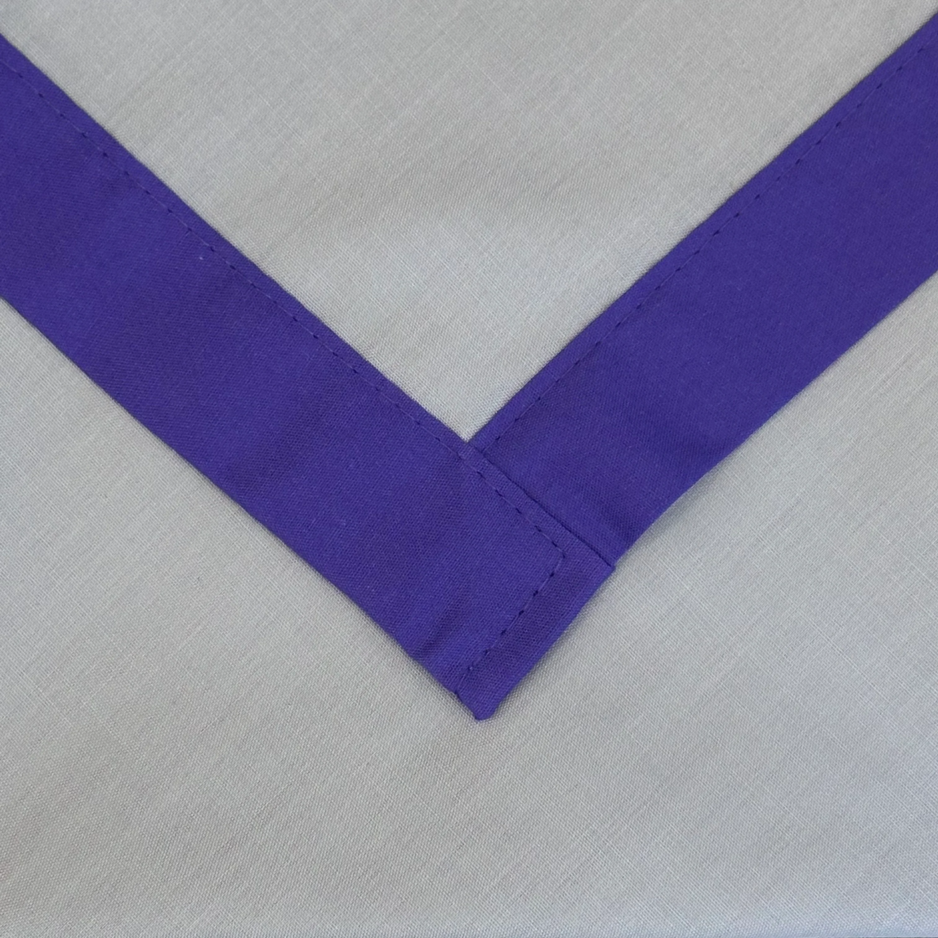 Child Necker with Trim - Silver Grey / Purple