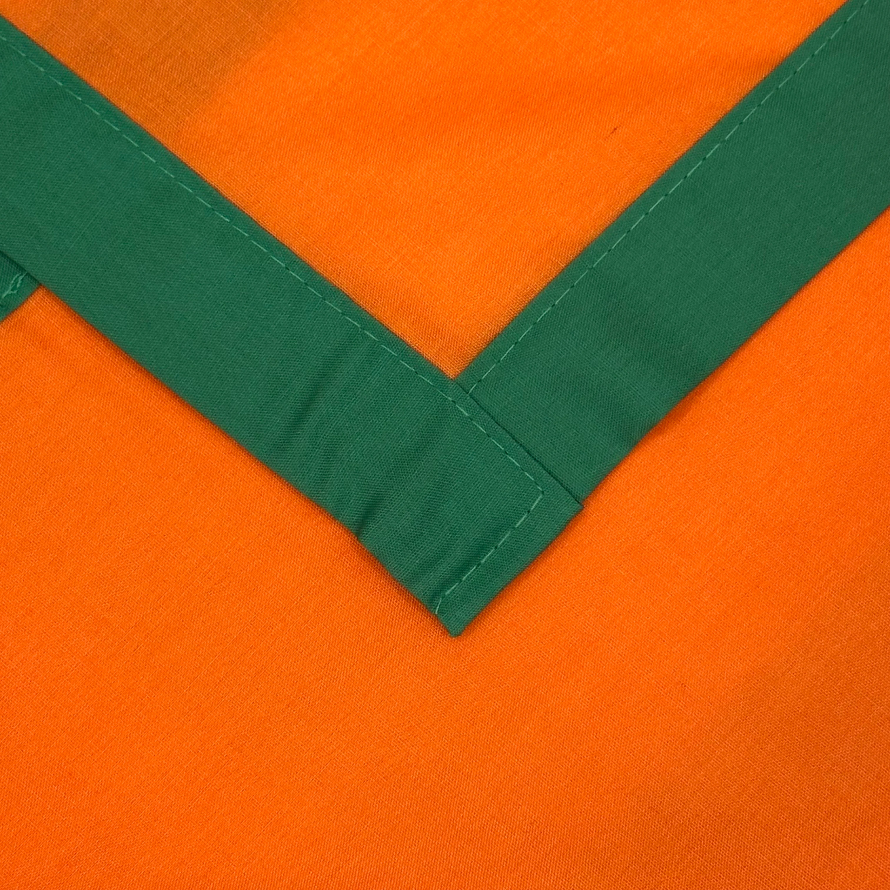 Child Necker with Trim - Tangerine / Emerald