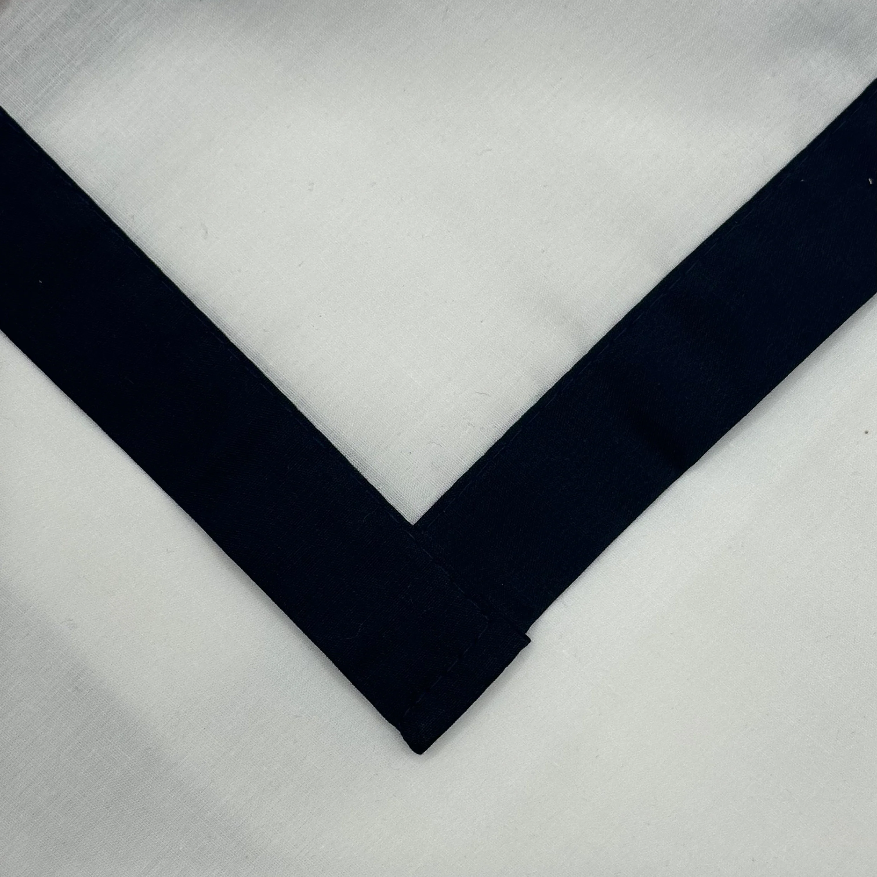 Adult Necker with Trim - White / Navy
