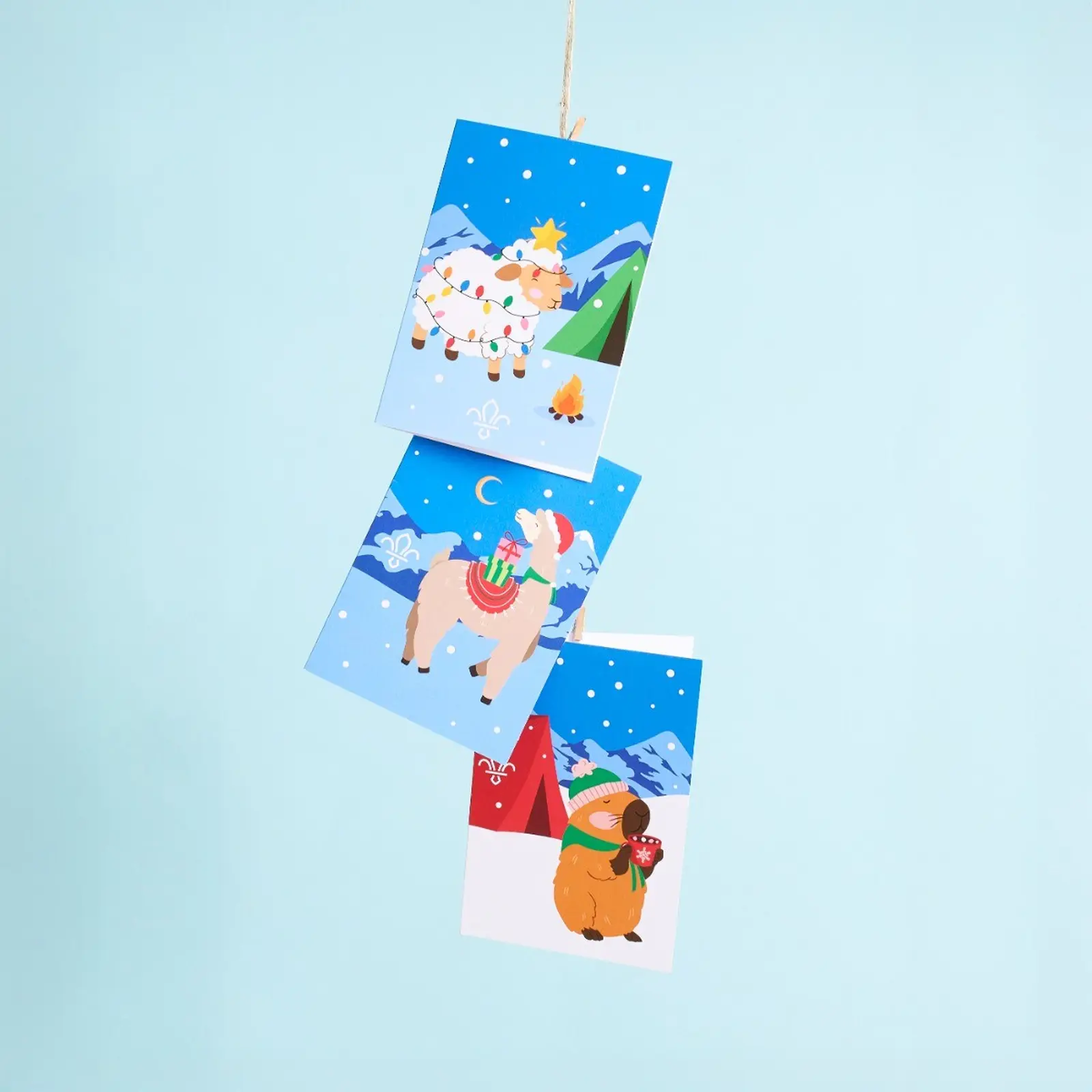 Christmas Animals Christmas Cards - Pack of 12 - Image 2