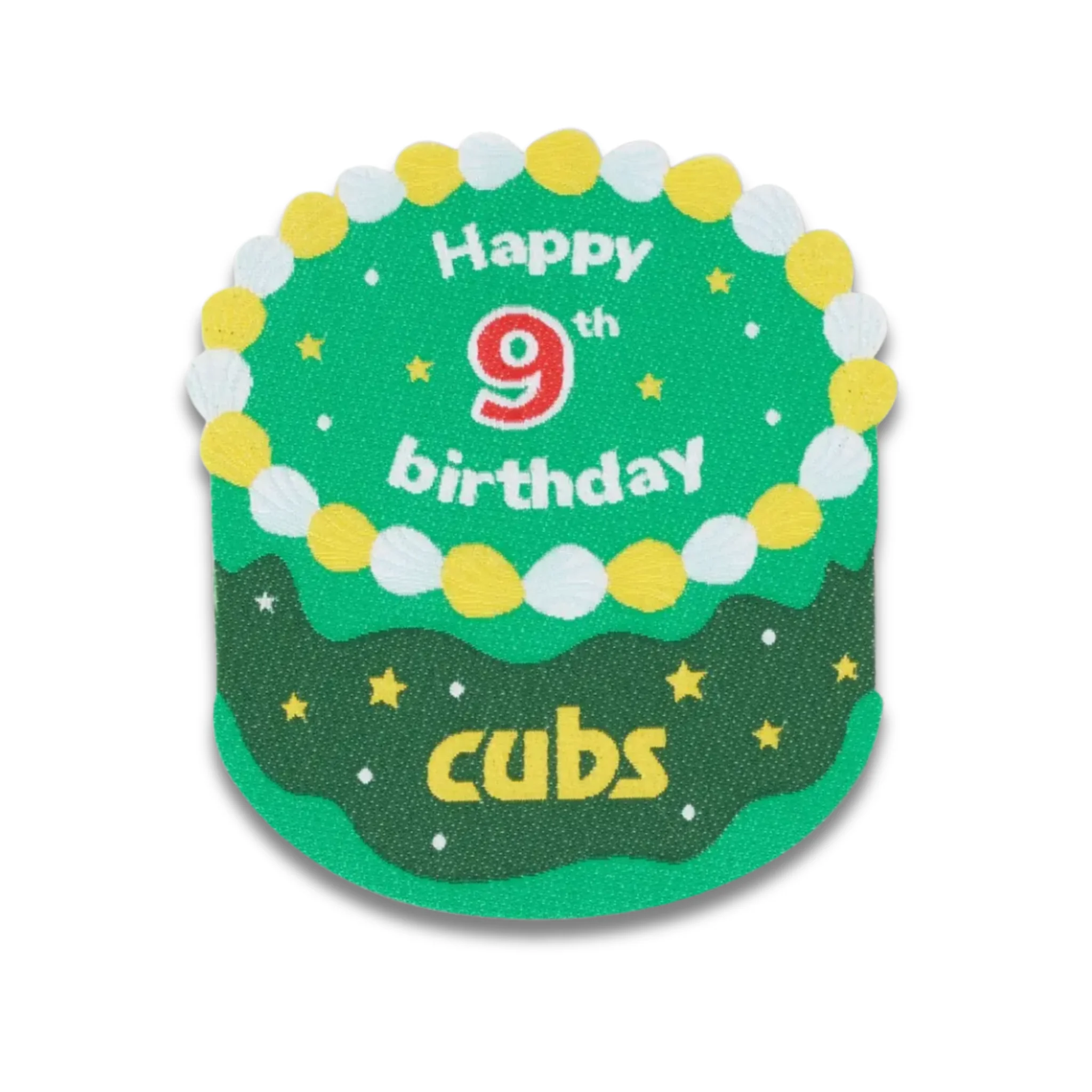 Cubs Happy 9th Birthday Blanket Badge