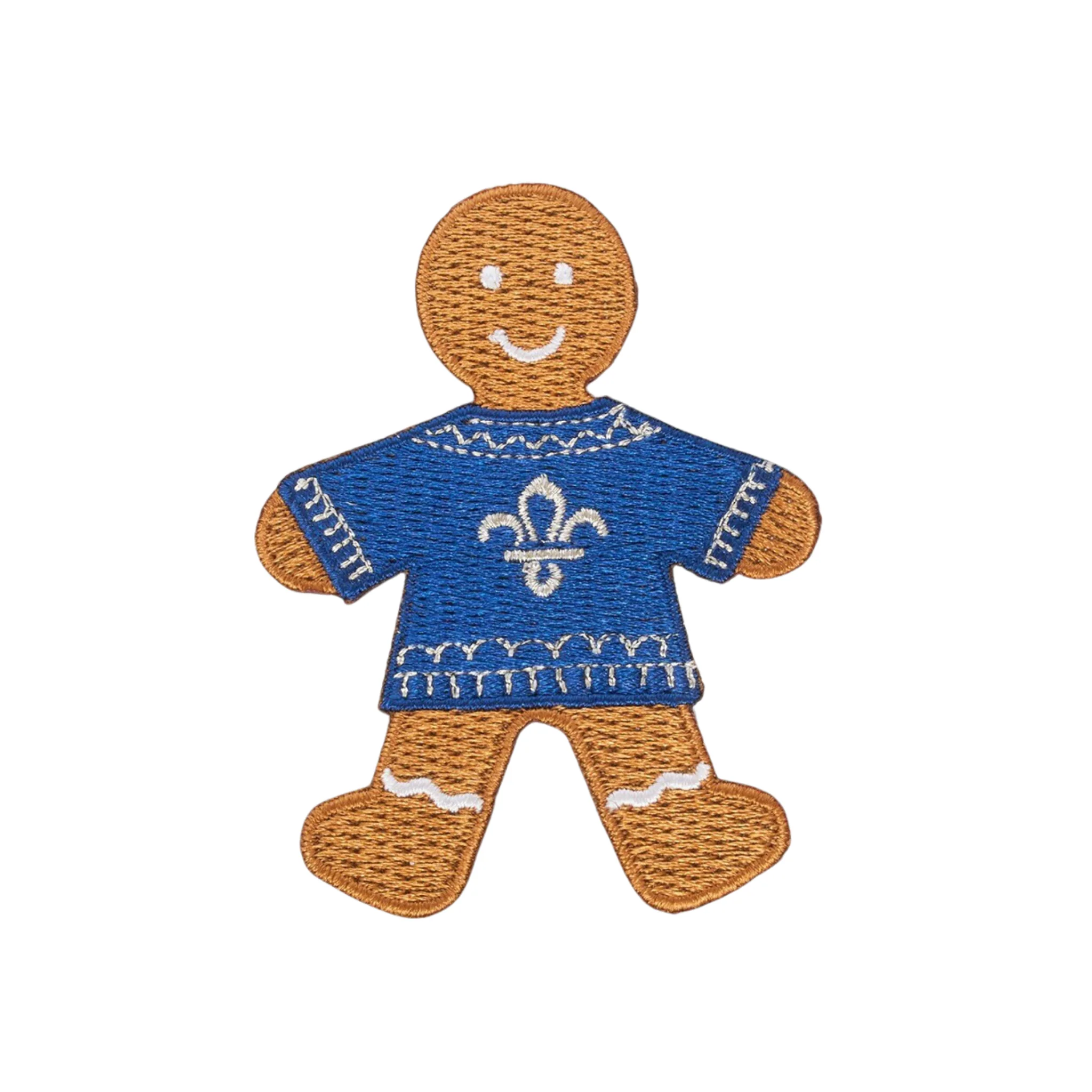 Fleur de Lis Gingerbread Blanket Badge
