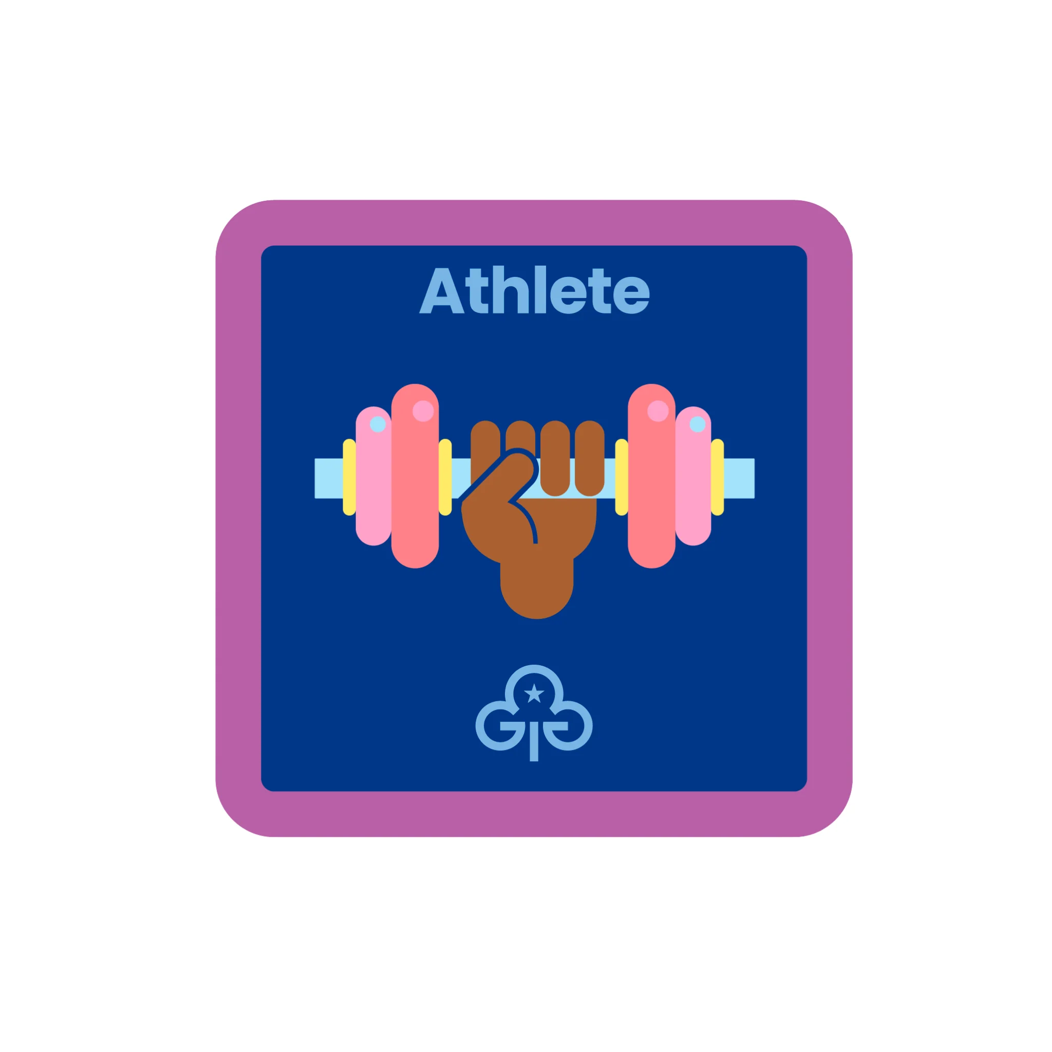 Guides Athlete woven badge