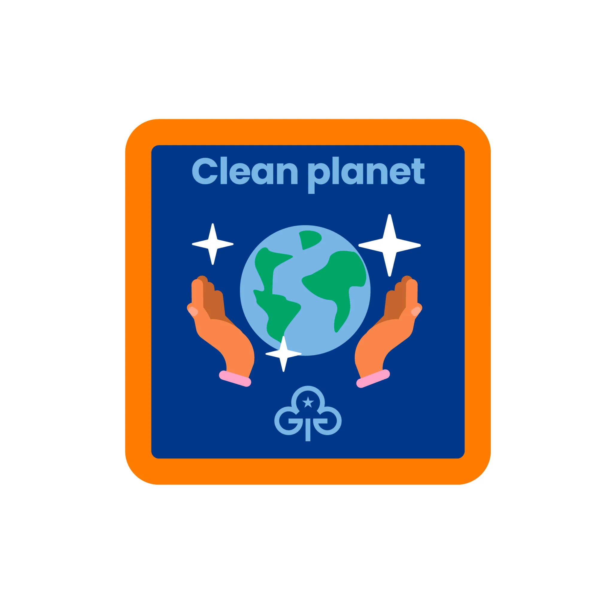 Guides Clean Planet woven badge