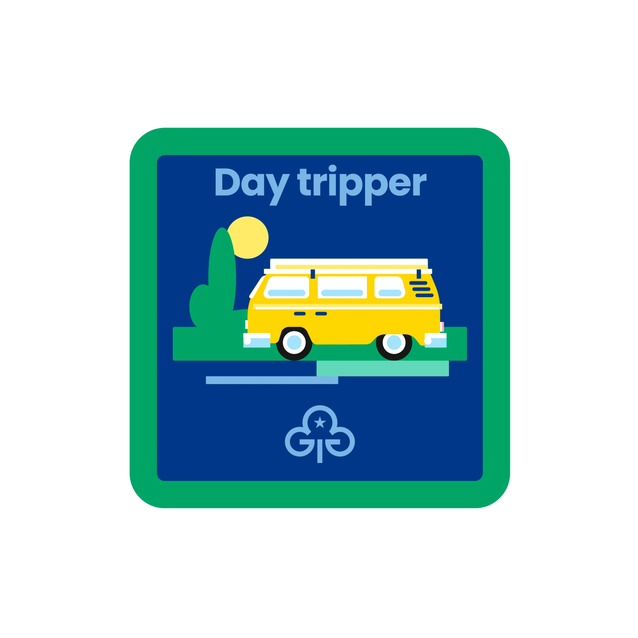 Guides Day Tripper woven badge
