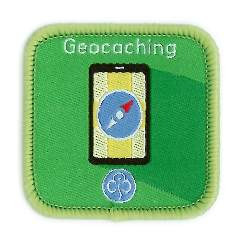 Guides Geocaching woven badge