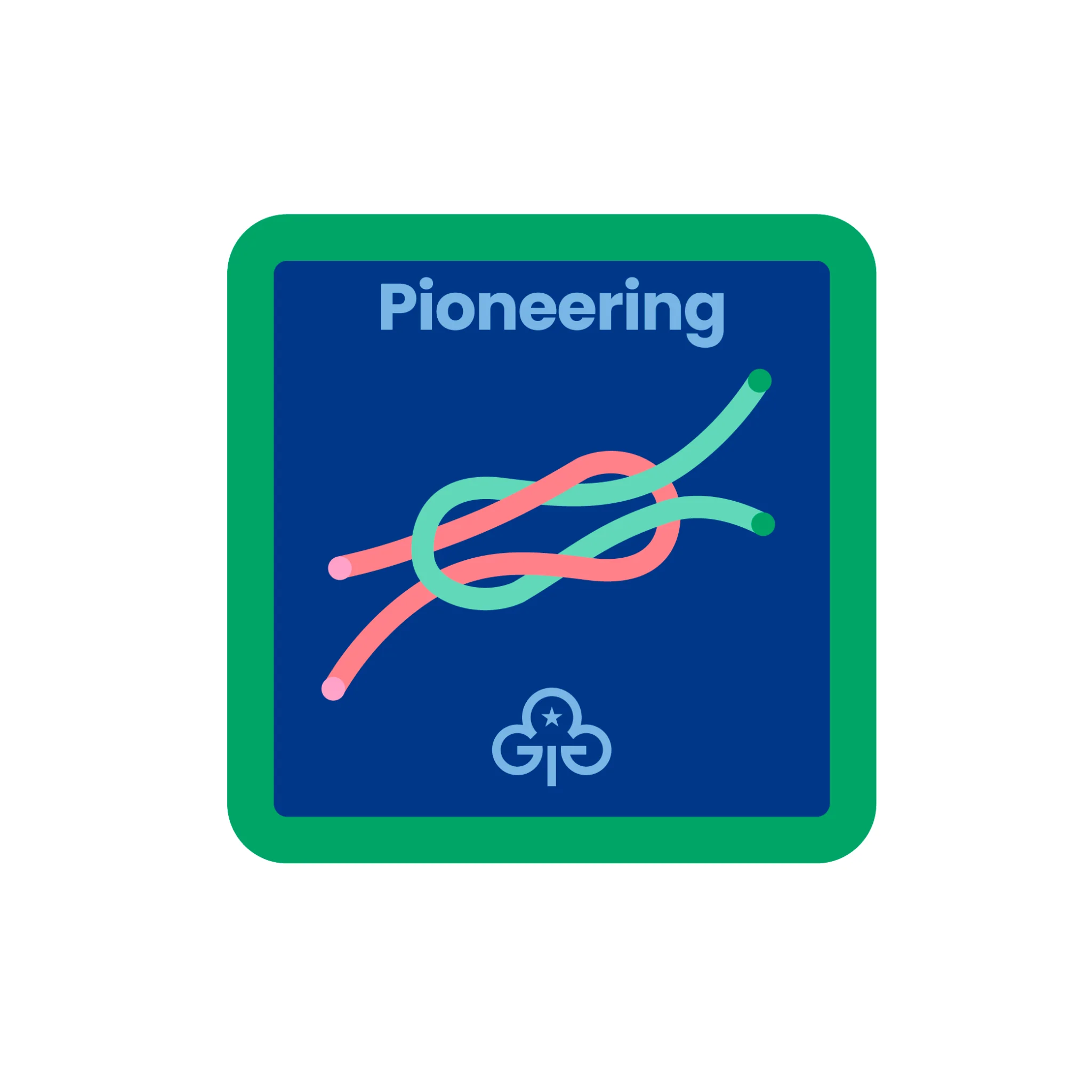 Guides Pioneering woven badge