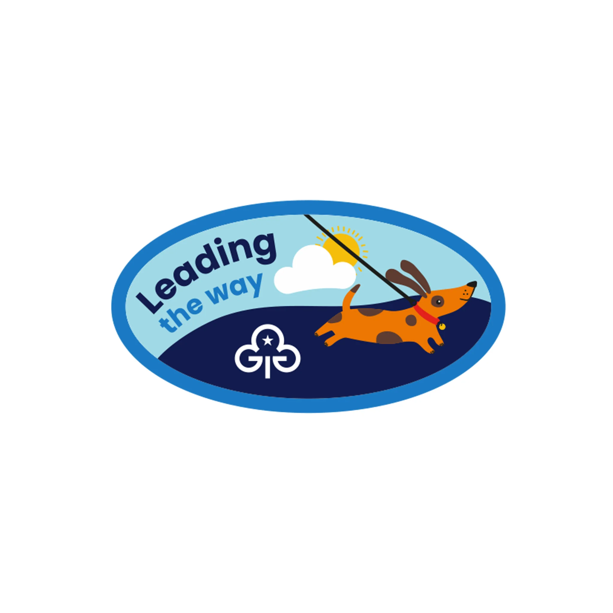 Leading the way woven badge