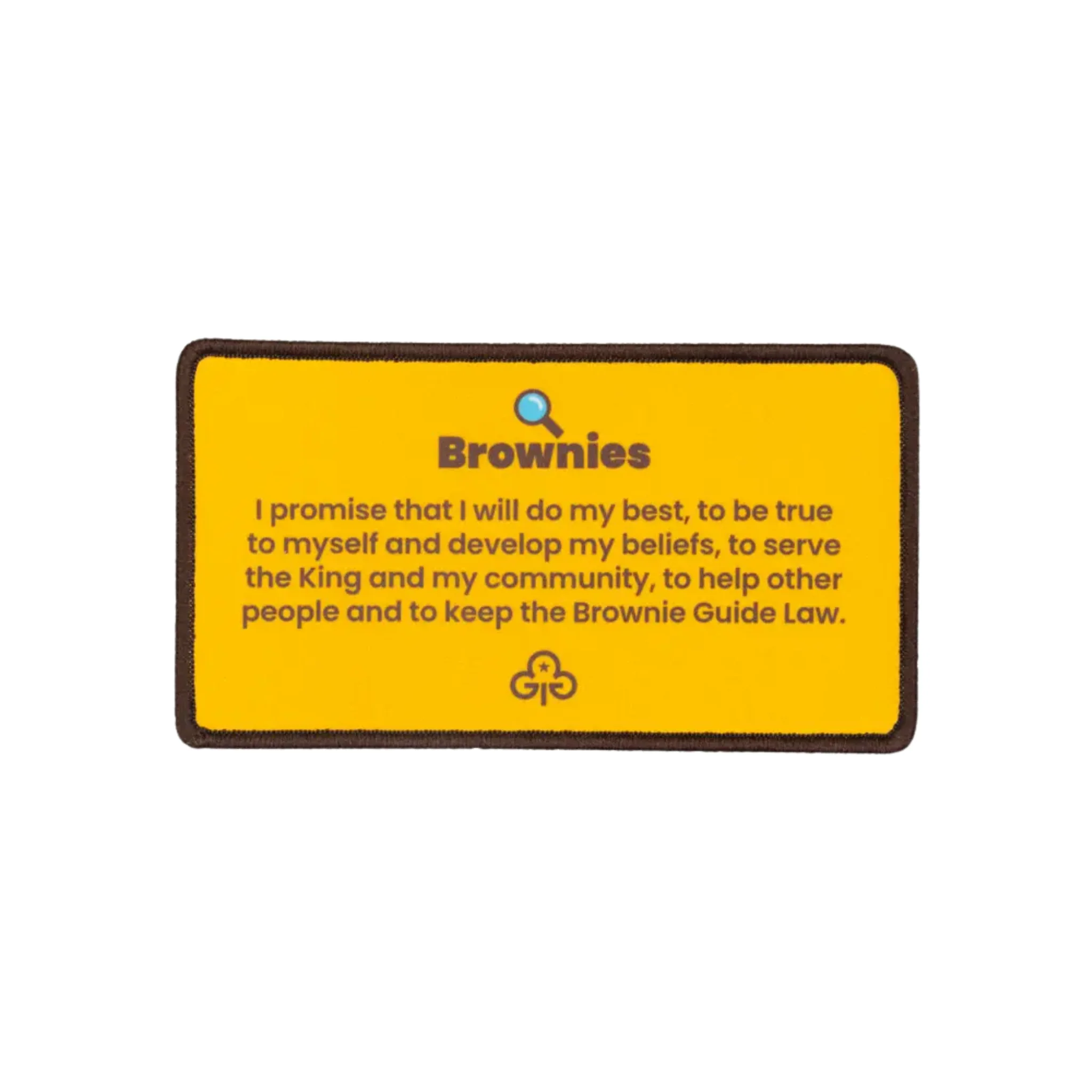 Remember your promise Brownies woven badge