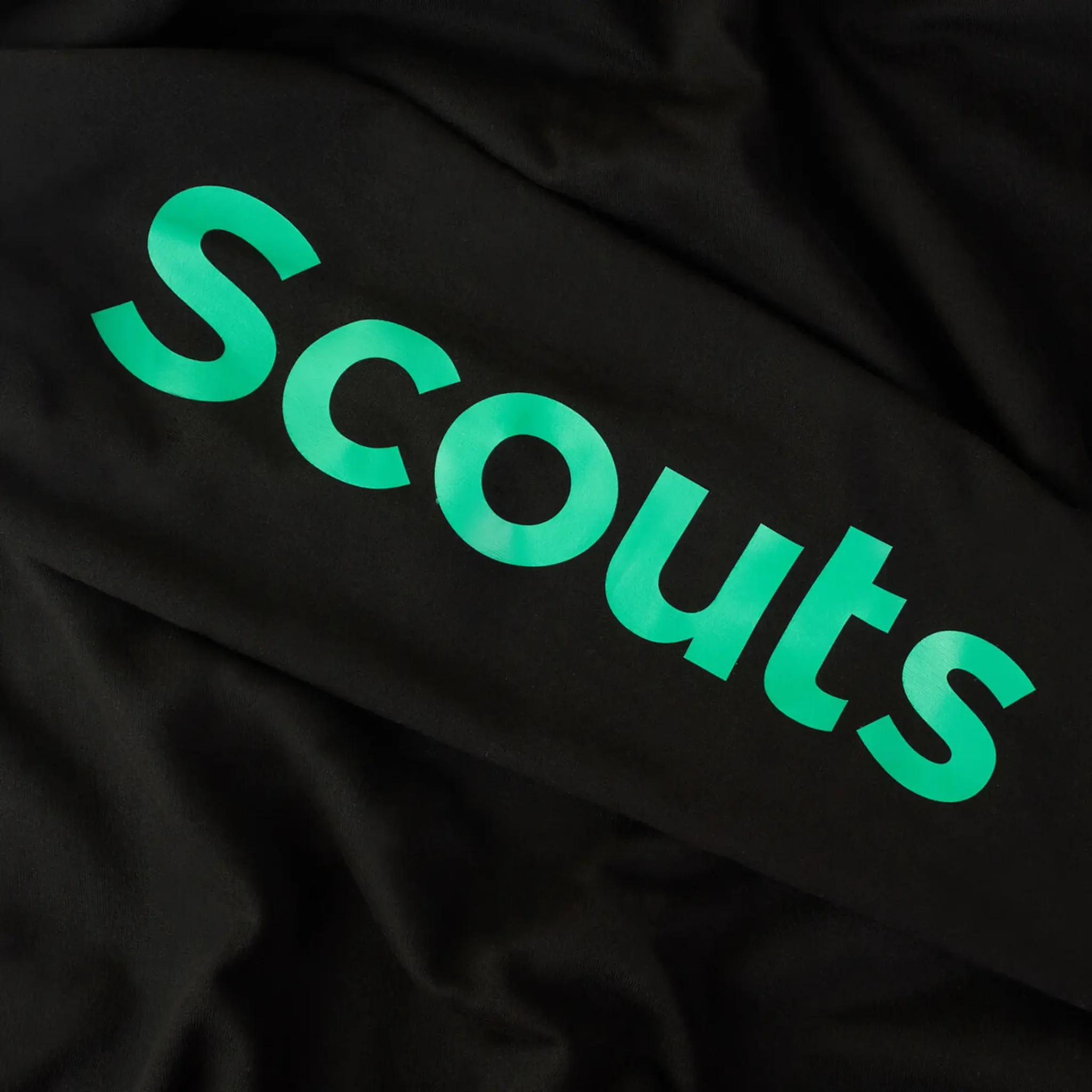 Scouts Fleur de Lis Bold Contrast Hoodie - Black/Green - Image 4