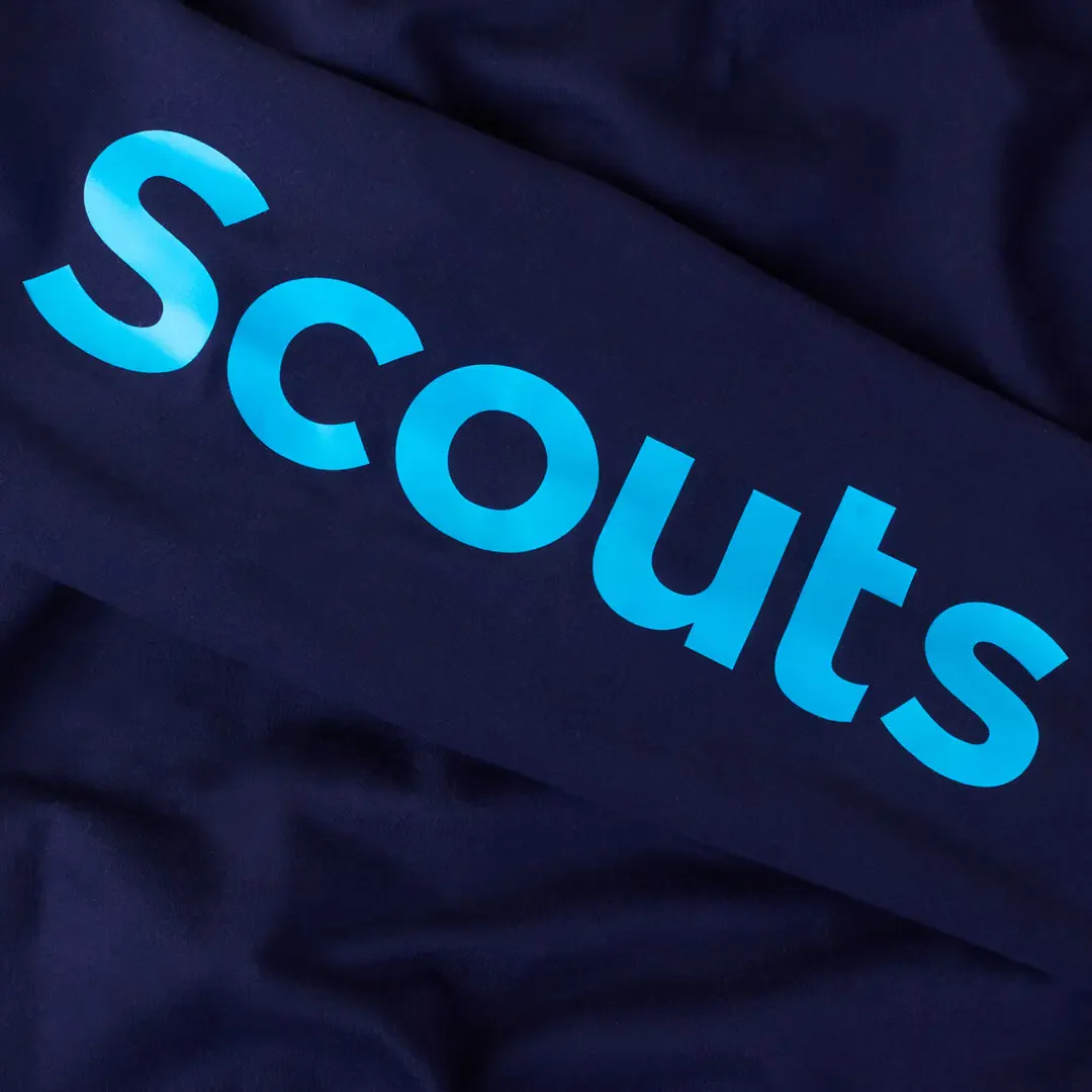 Scouts Fleur de Lis Bold Contrast Hoodie - Navy/Blue - Image 3