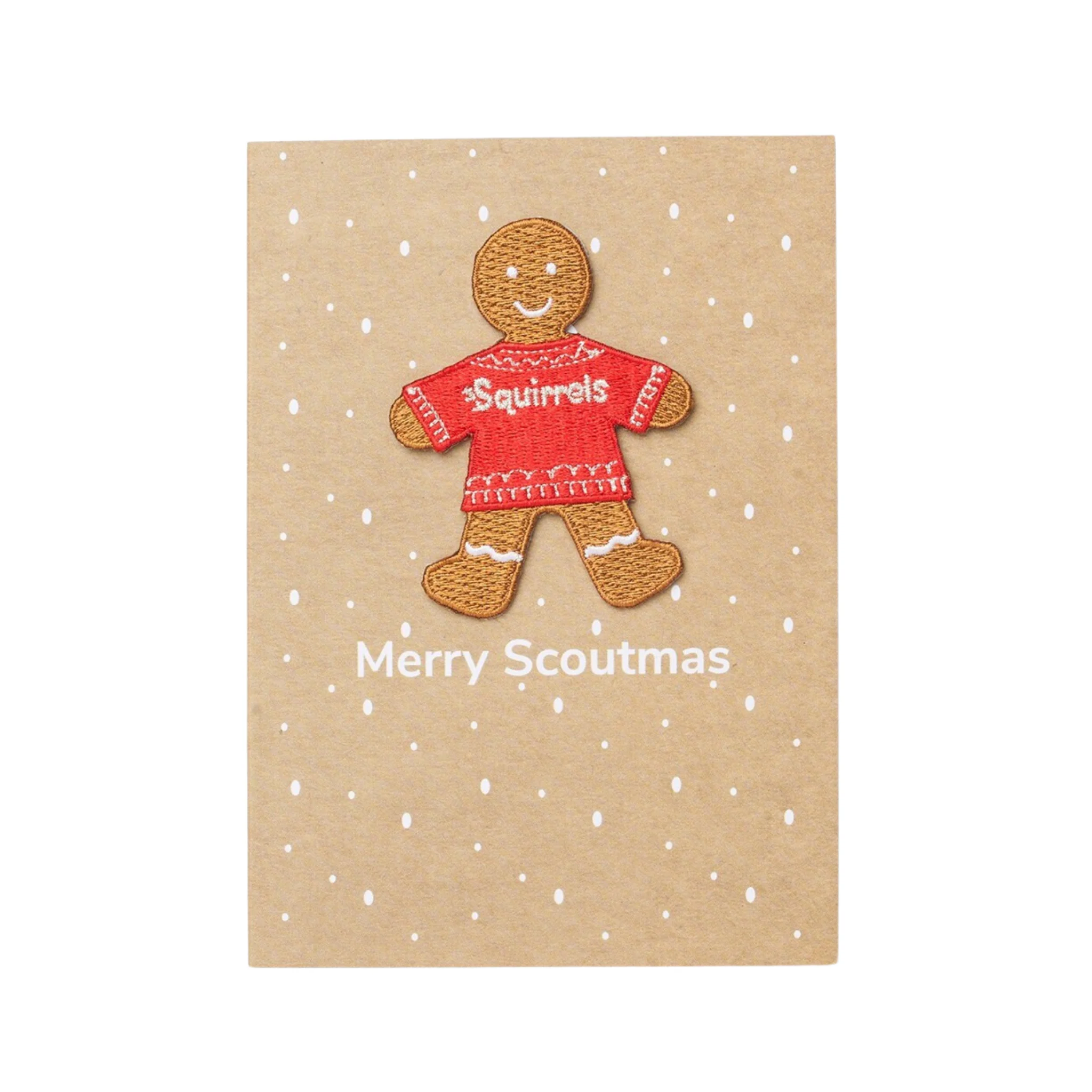 Squirrels Gingerbread Badge Card