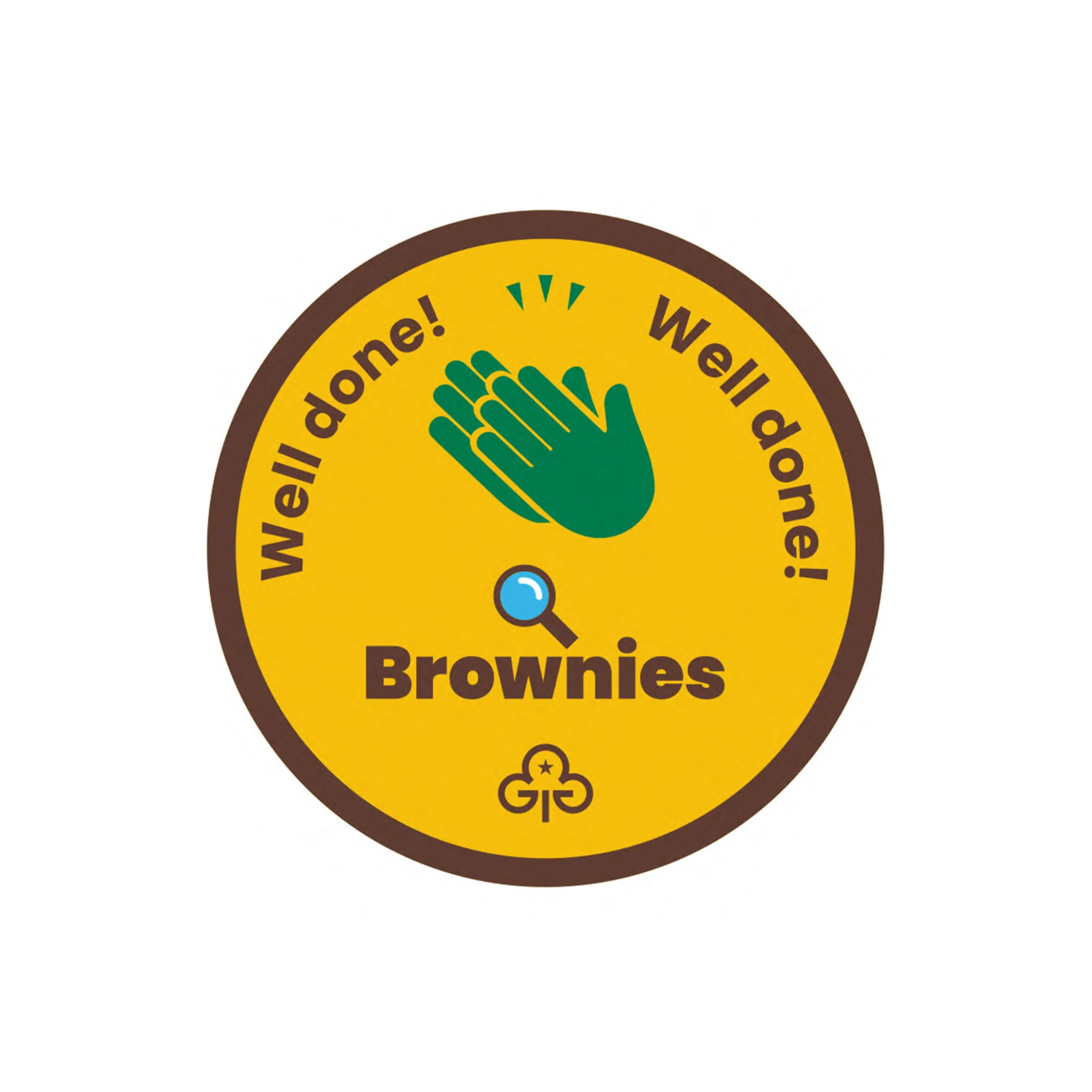 Well Done Brownies Woven Badge