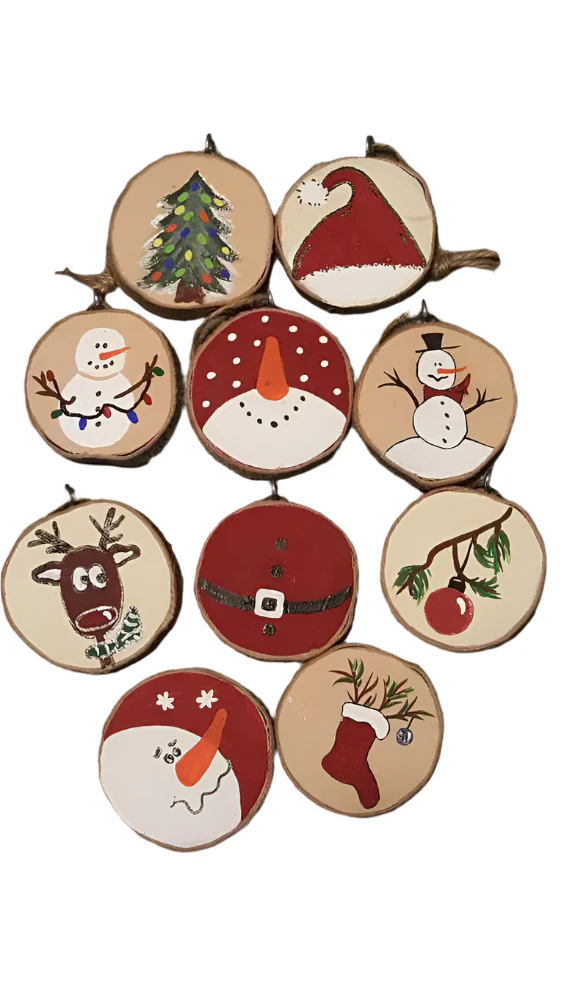 Wooden Slice (with twine) - Decorate Your Own - Image 2